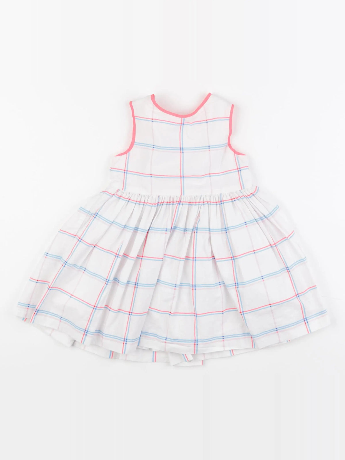 Jacadi - robe blanc, bleu, rose - 24 mois