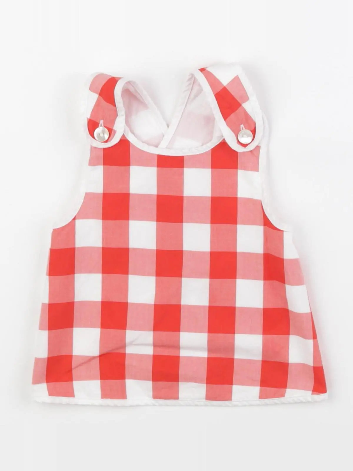 Jacadi - blouse blanc, rouge - 18 mois