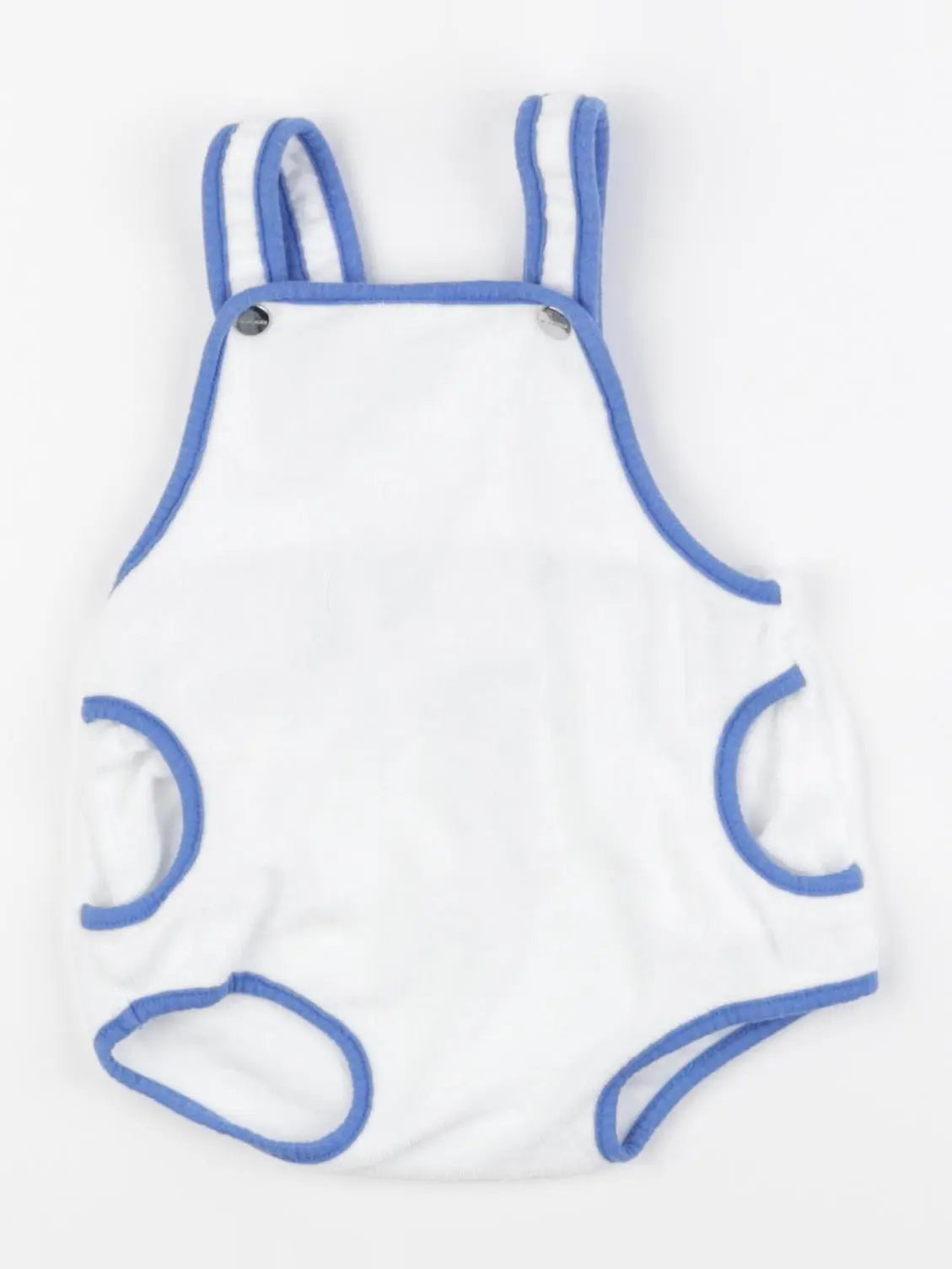 Jacadi - combinaison blanc, bleu - 6 mois