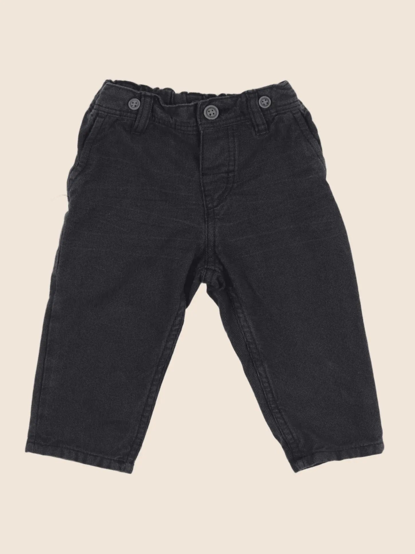 H&M - pantalon gris - 6/9 mois