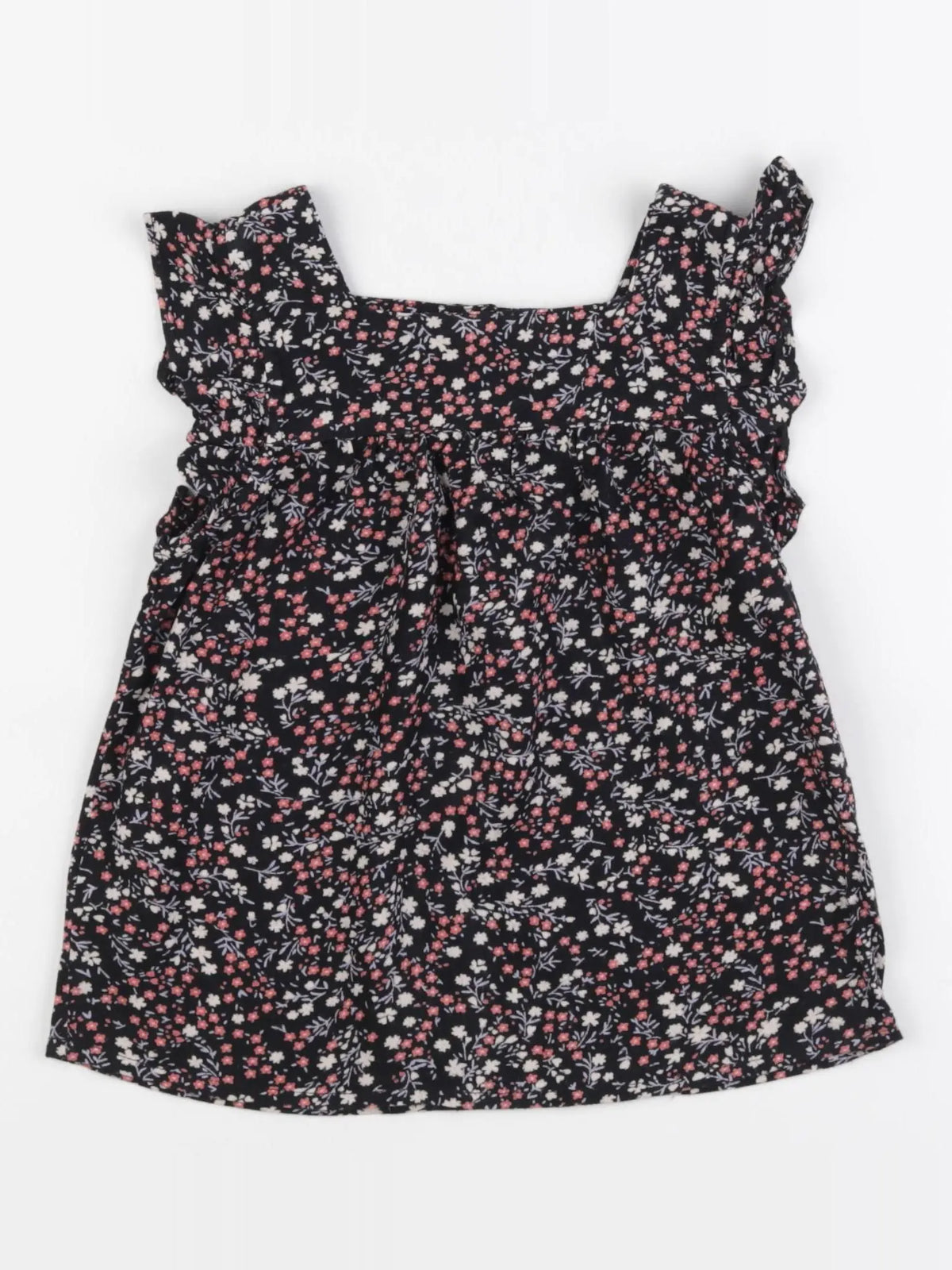 Little Cigogne - blouse noir, rose - 5 ans