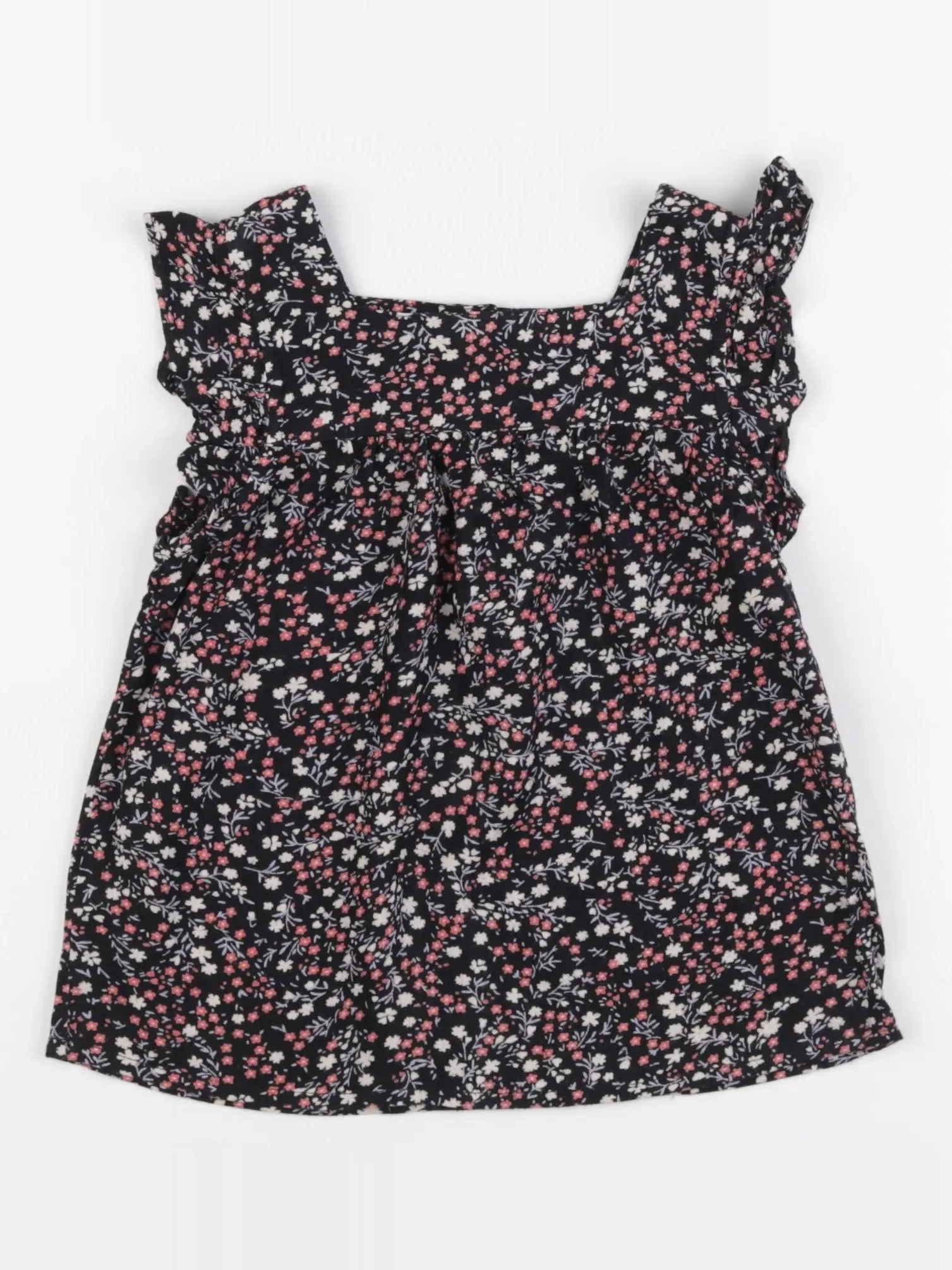 Little Cigogne - blouse noir, rose - 5 ans