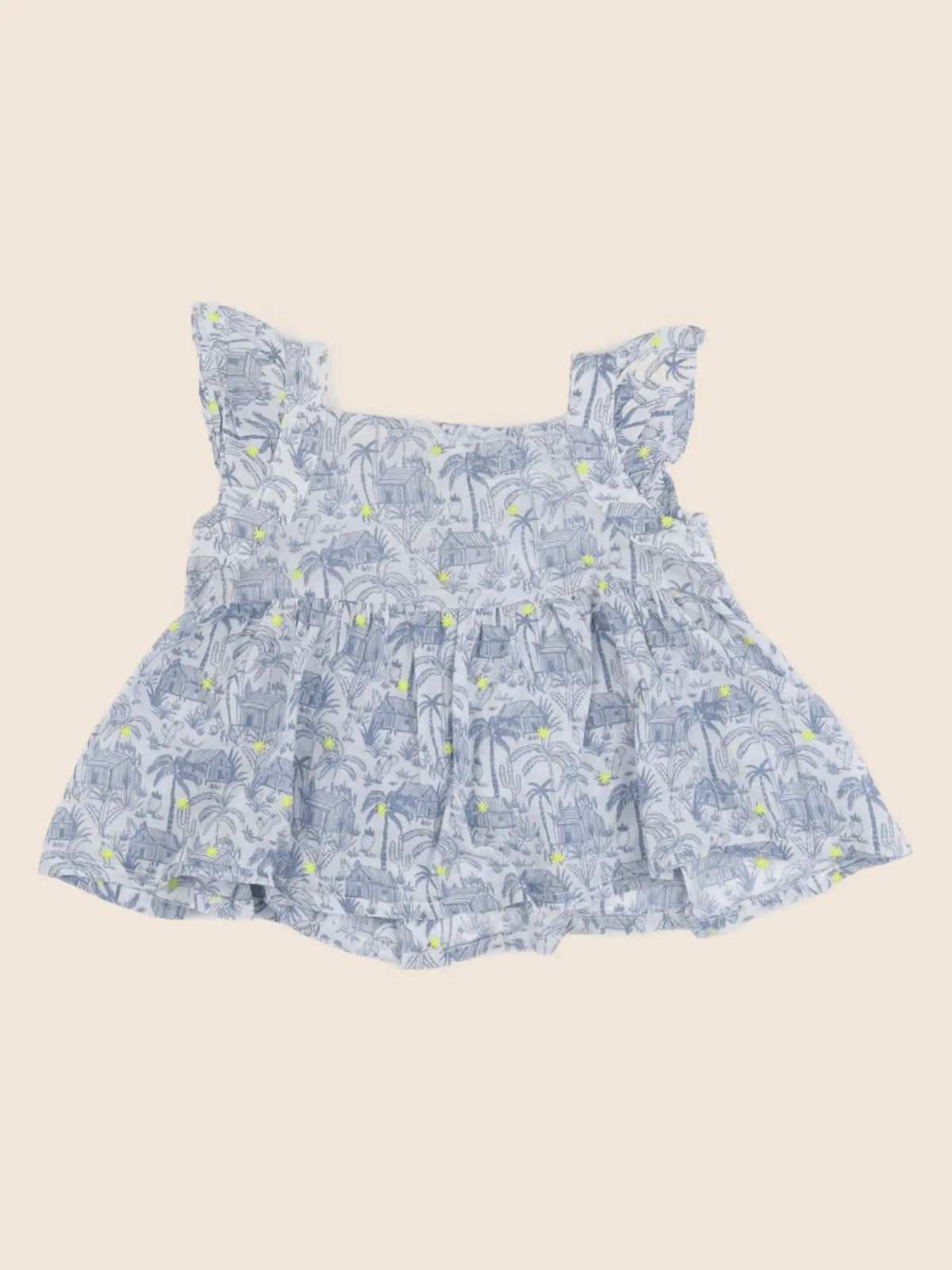 Boutchou - blouse bleu - 9 mois