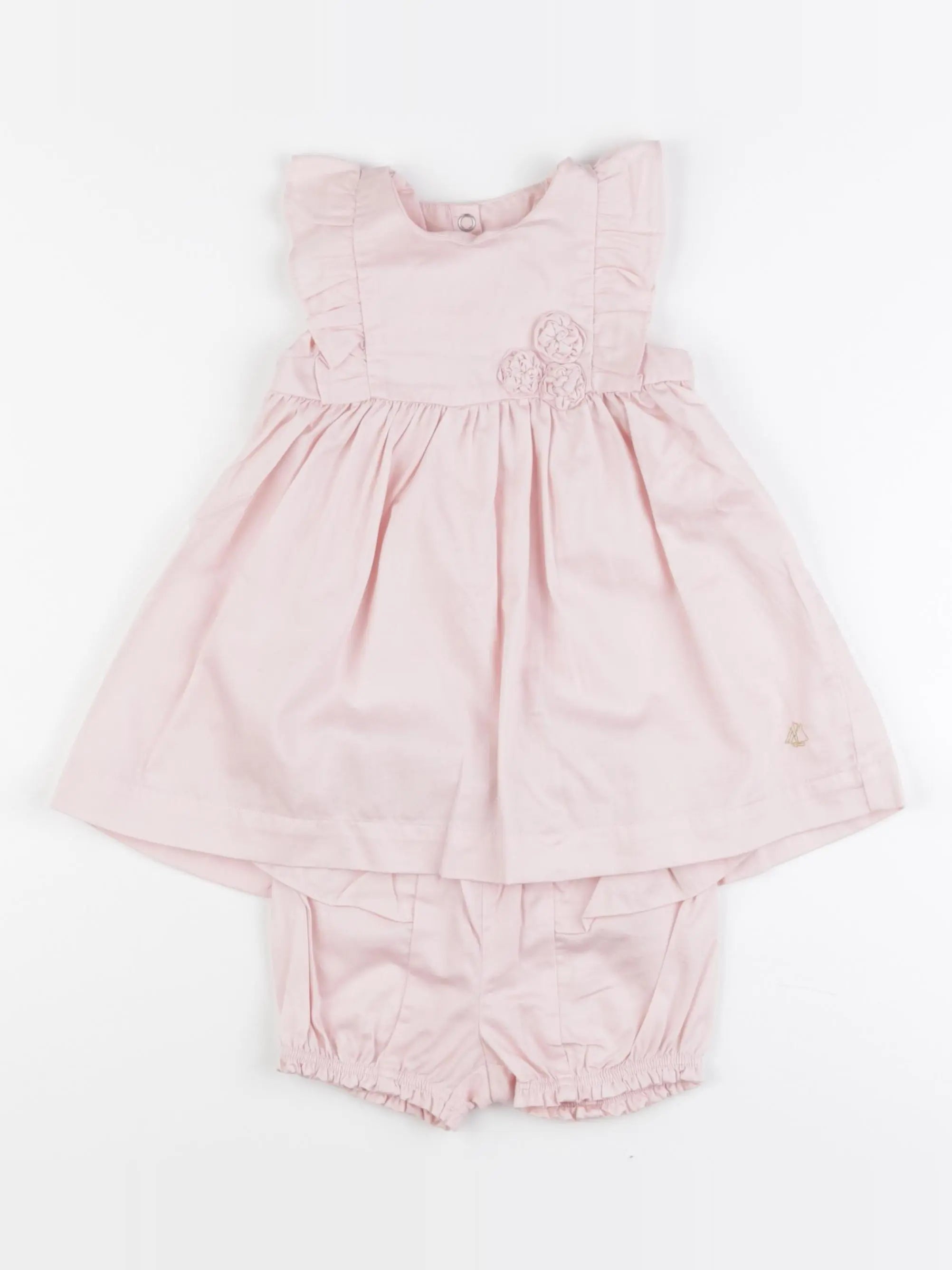 Petit Bateau - robe rose - 12 mois