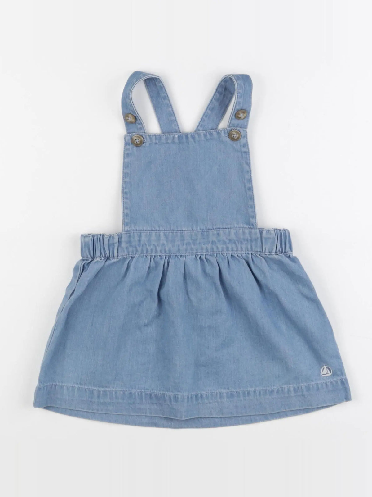 Petit Bateau - robe bleu - 18 mois
