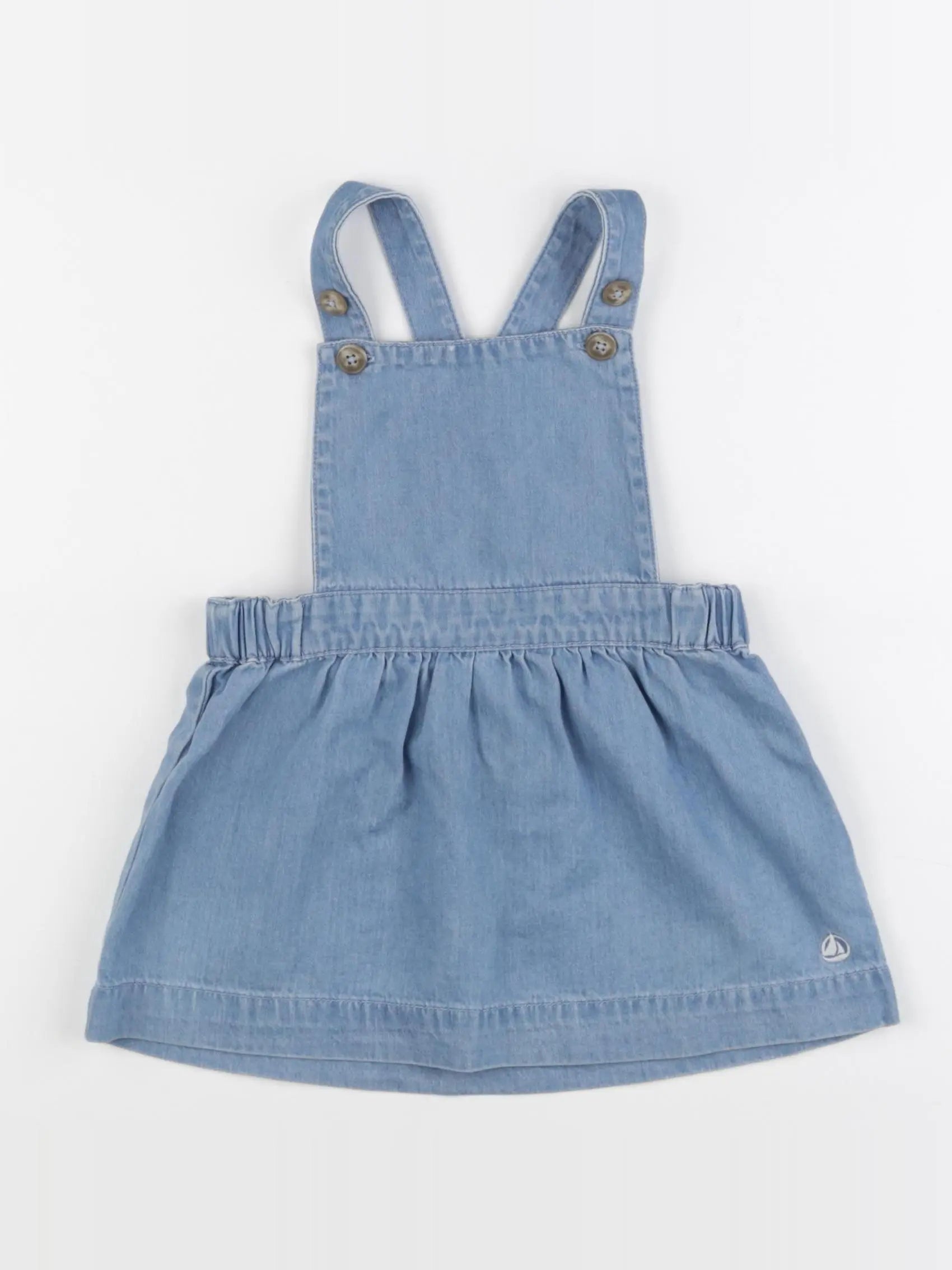 Petit Bateau - robe bleu - 18 mois