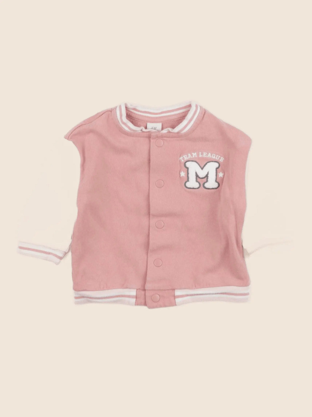 H&M - sweat rose - 4/6 mois