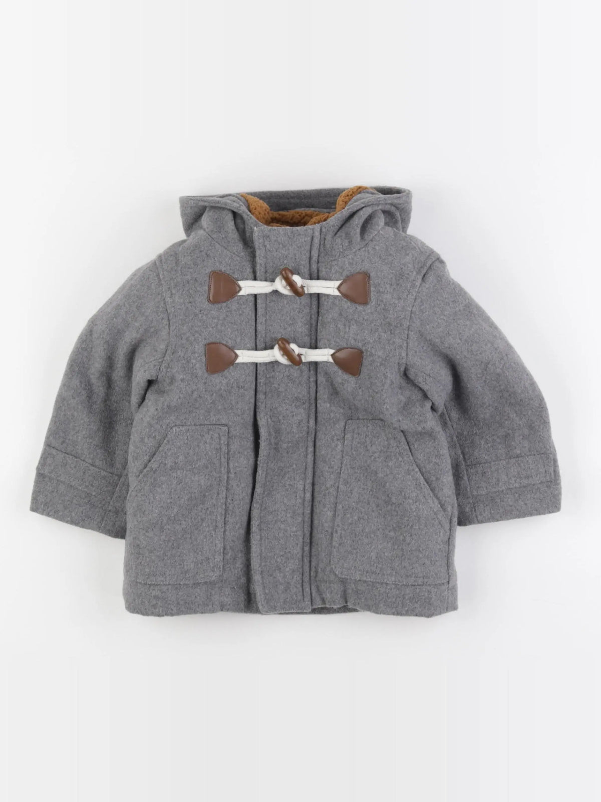 Vertbaudet - manteau gris - 18 mois