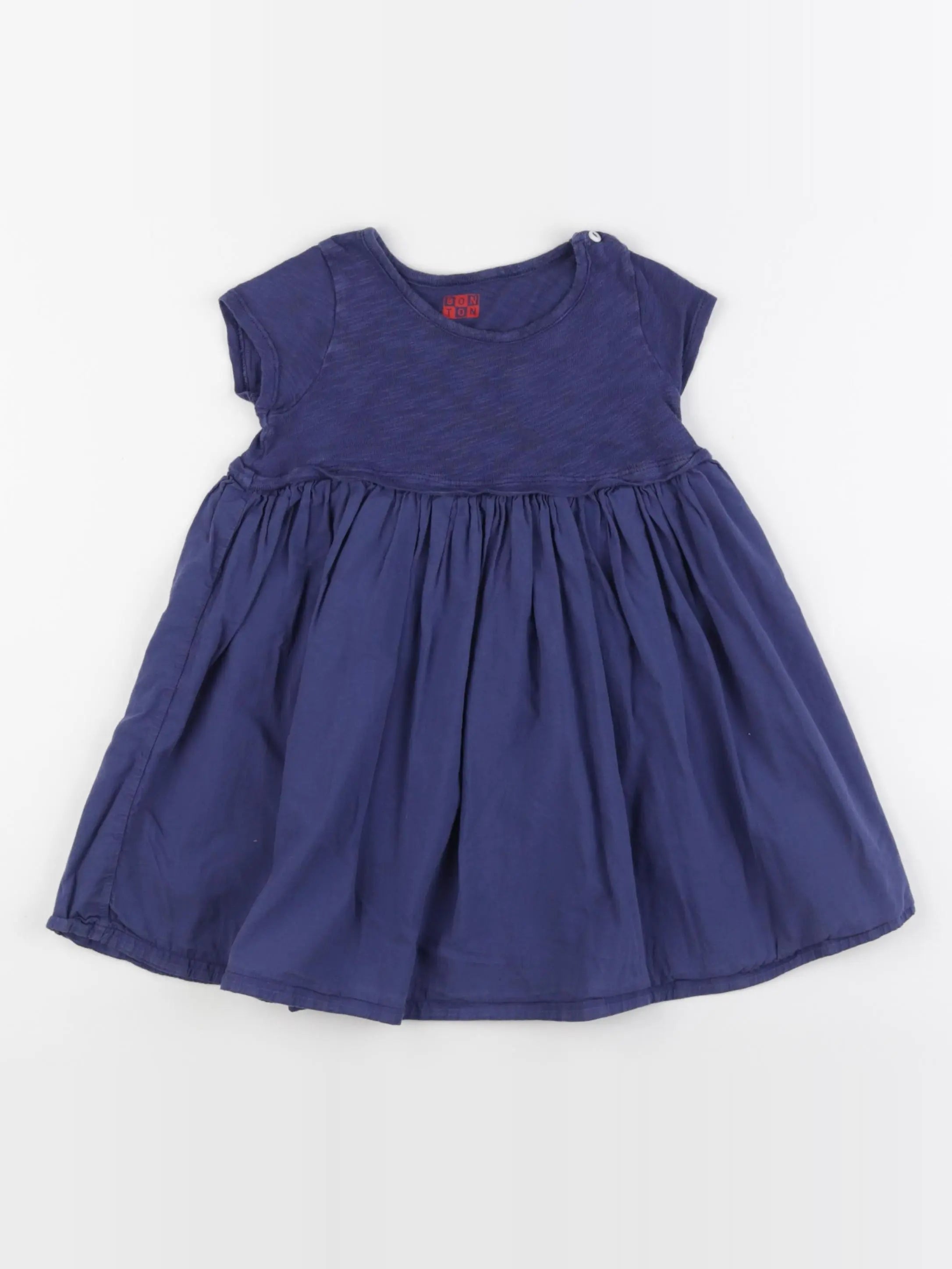 Bonton - robe bleu - 2 ans