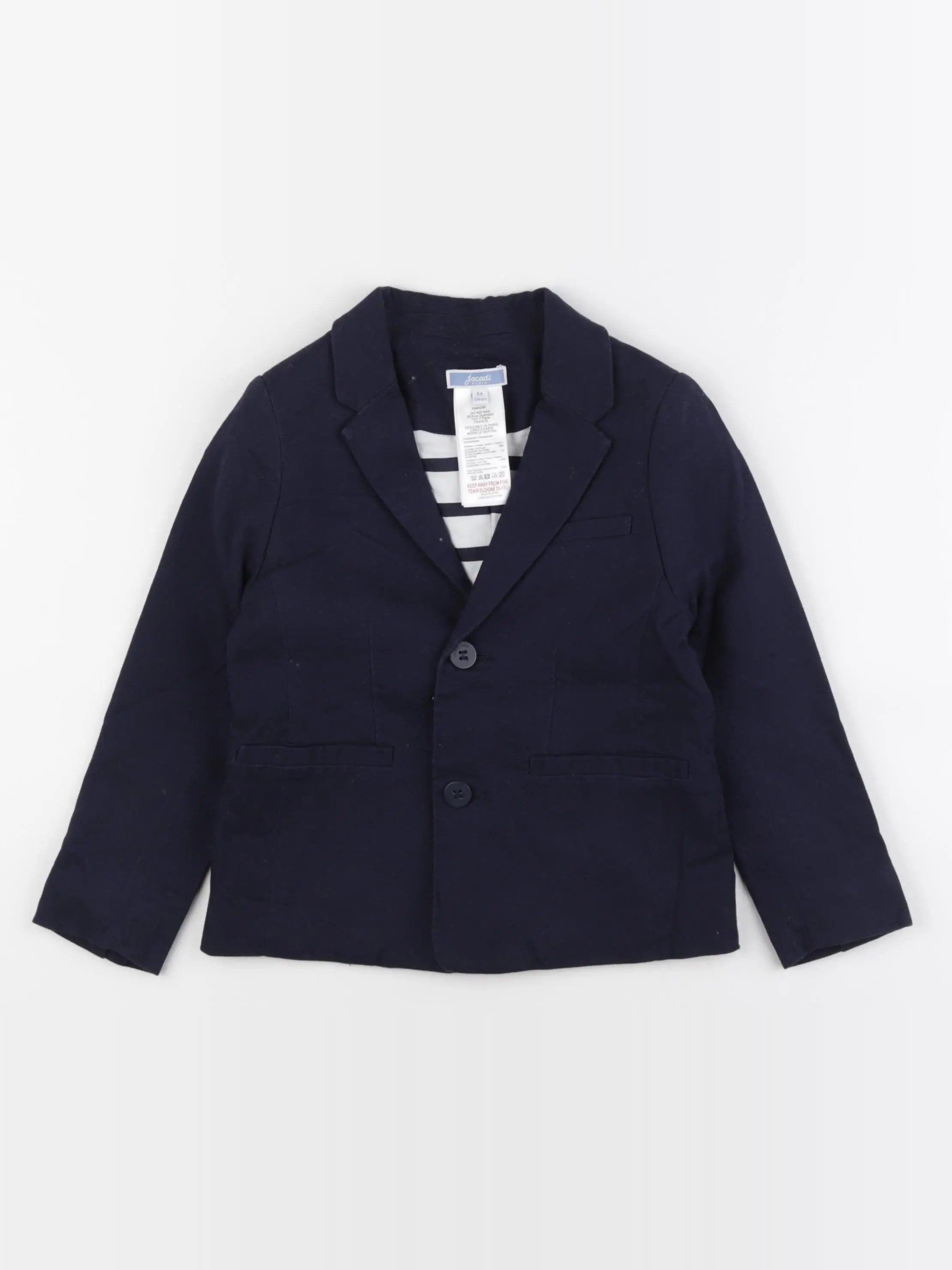 Jacadi - veste doublé bleu - 4 ans