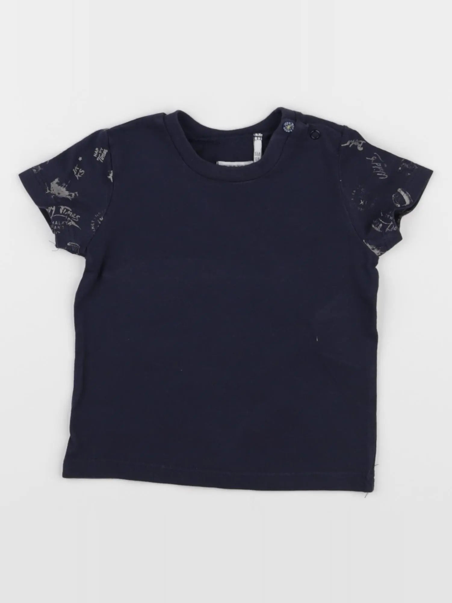 IKKS - tee-shirt bleu - 6 mois