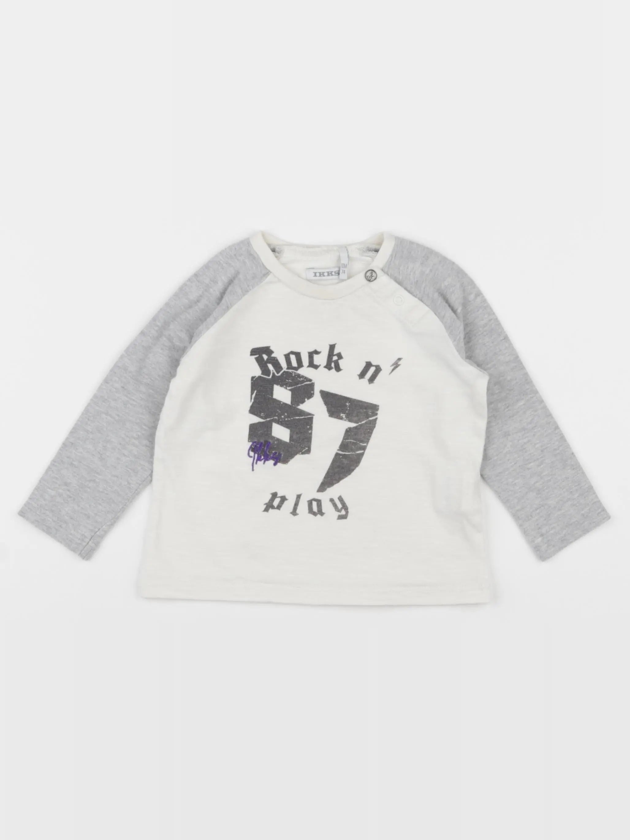 IKKS - tee-shirt beige - 12 mois