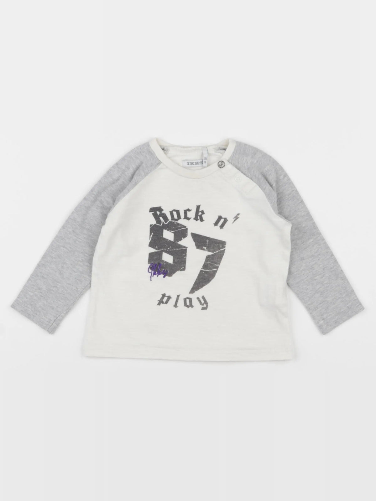IKKS - tee-shirt beige - 12 mois