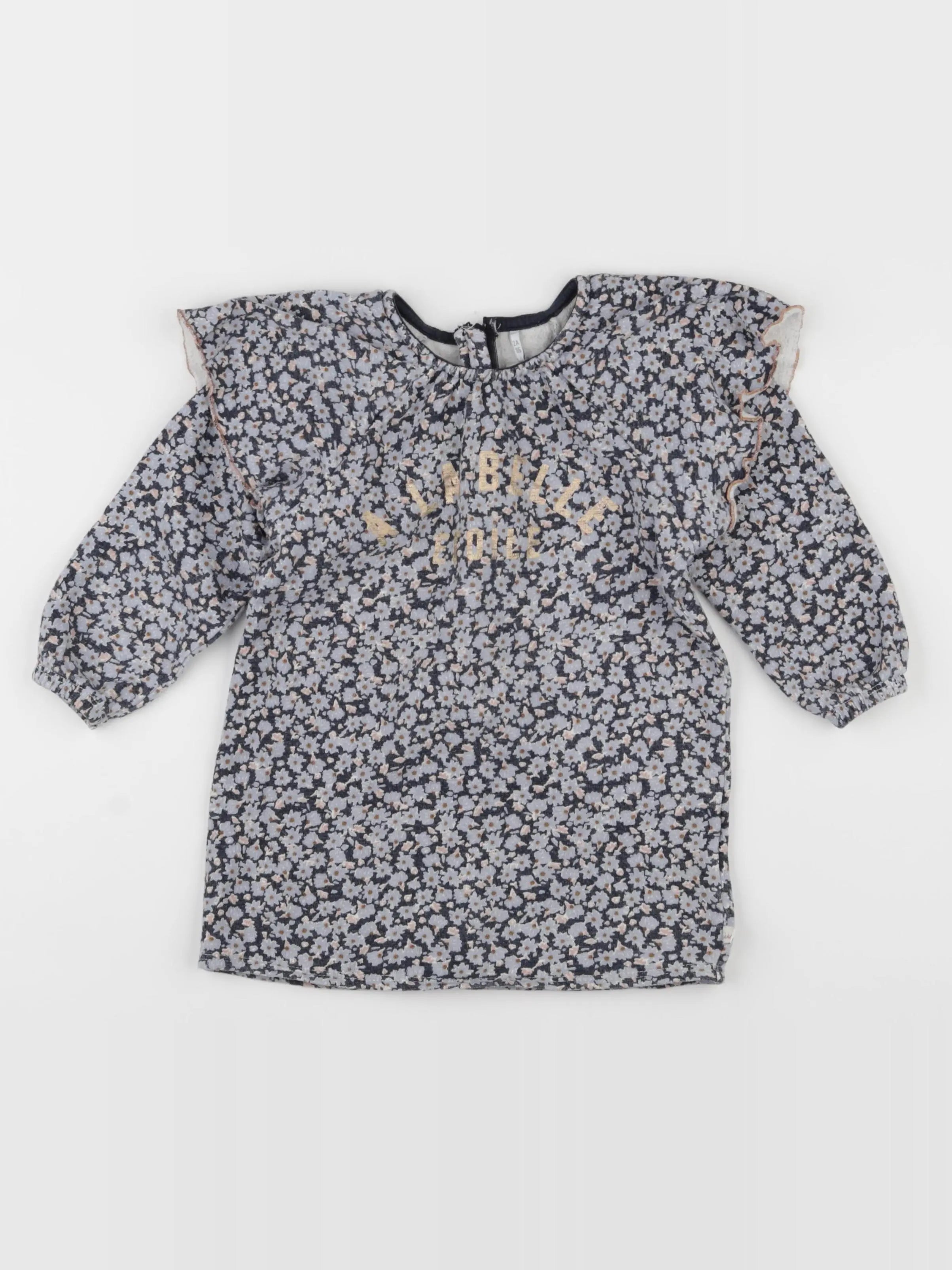 IKKS - robe bleu - 2 ans