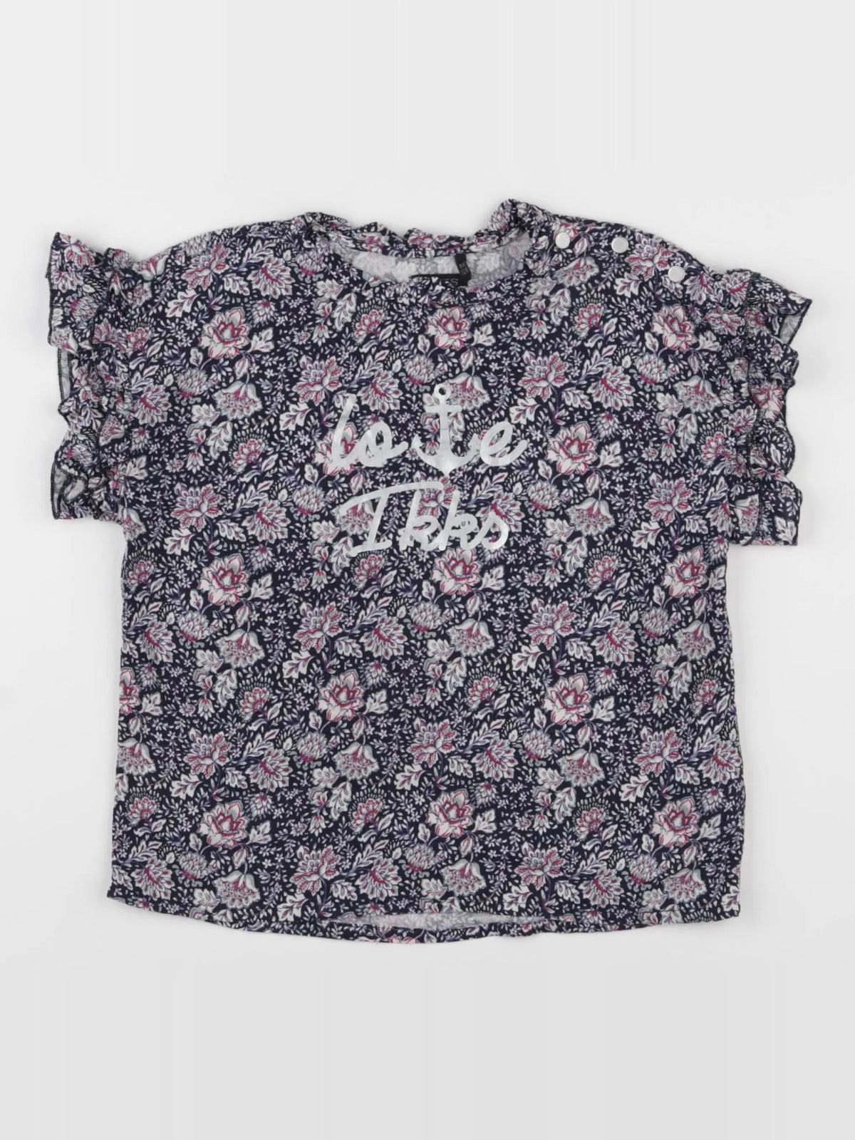 IKKS - tee-shirt bleu - 8 ans