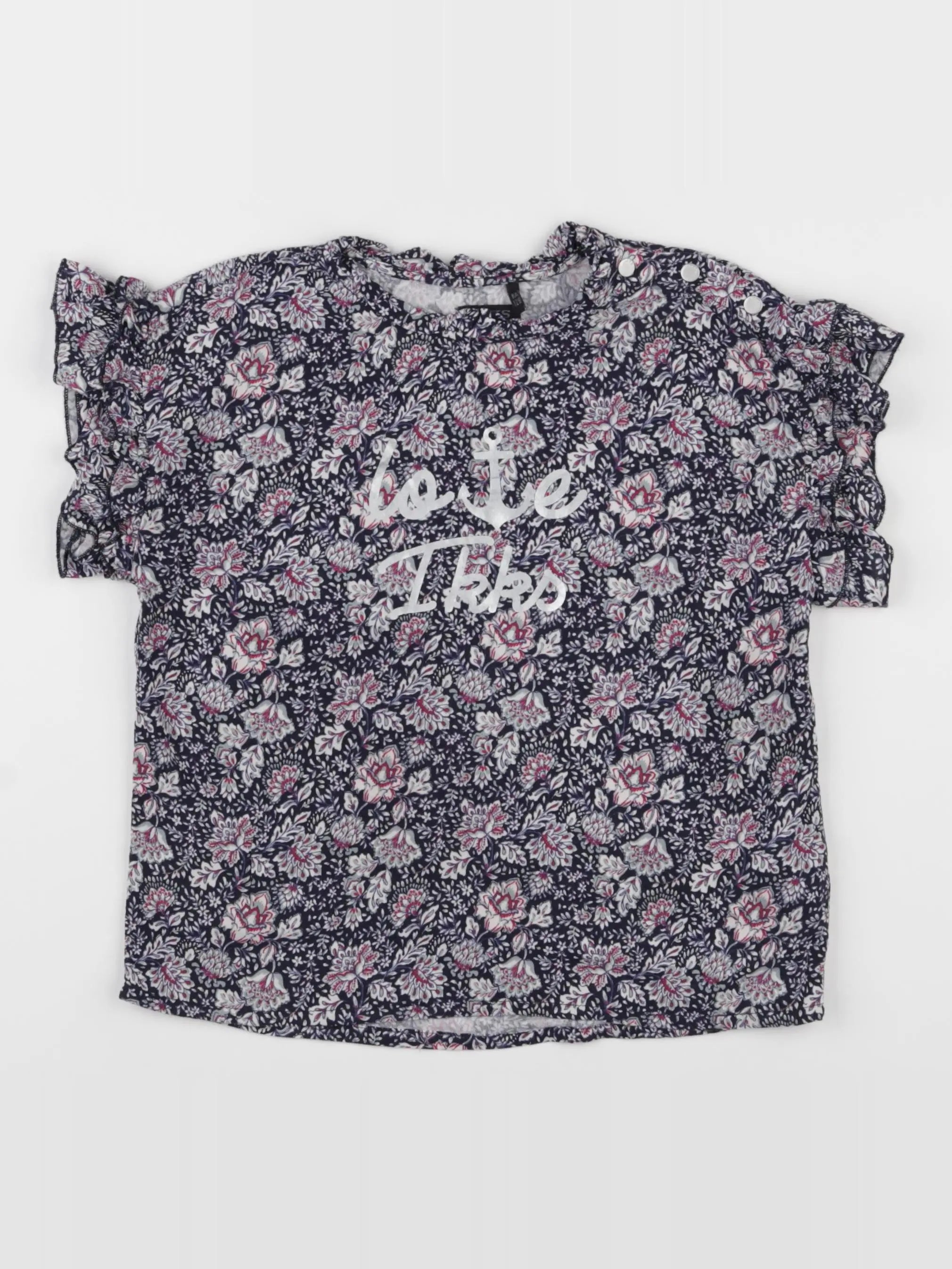 IKKS - tee-shirt bleu - 8 ans