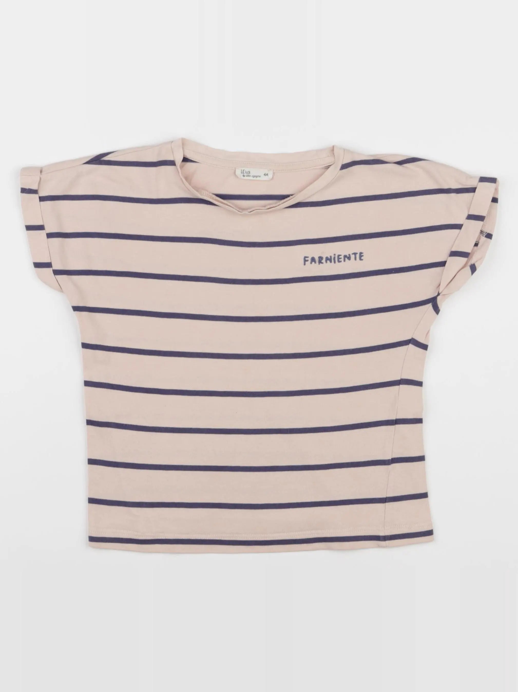 Little Cigogne - tee-shirt rose - 4 ans