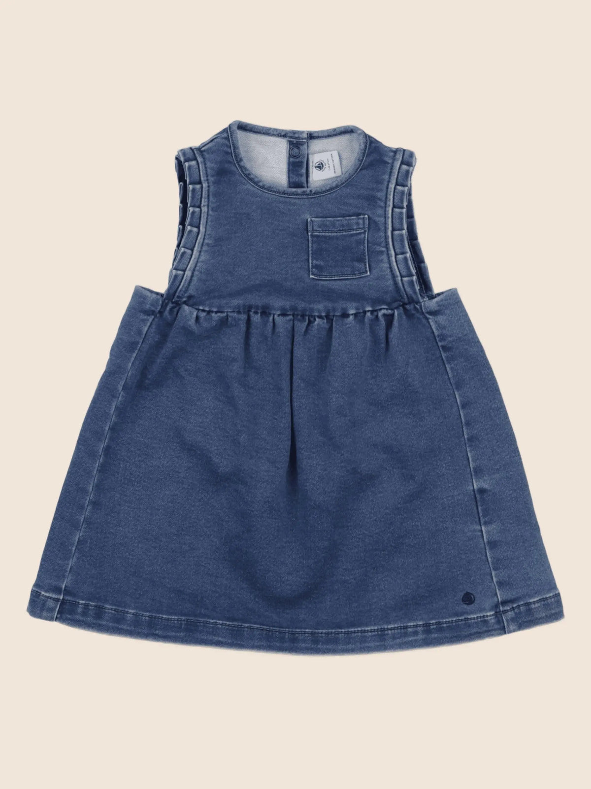 Petit Bateau - robe bleu - 12 mois
