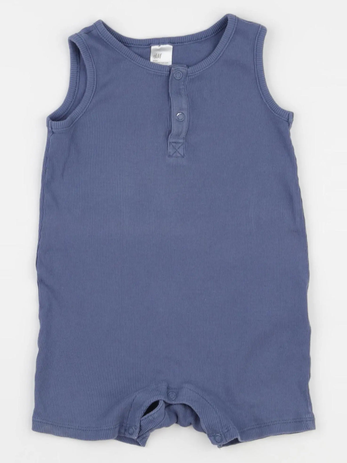 H&M - pyjama coton bleu - 12/18 mois