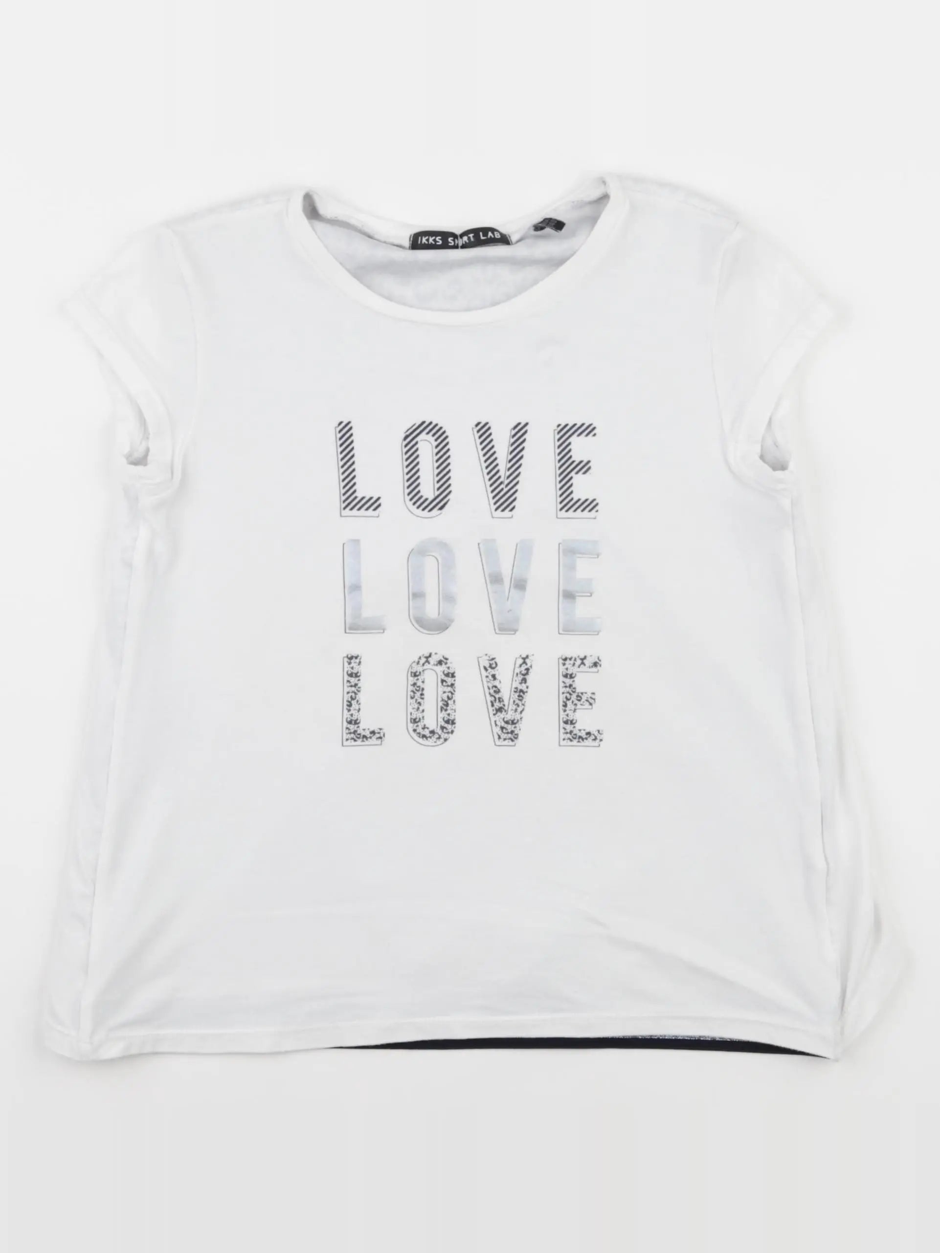 IKKS - tee-shirt imprimé au dos blanc - 10 ans