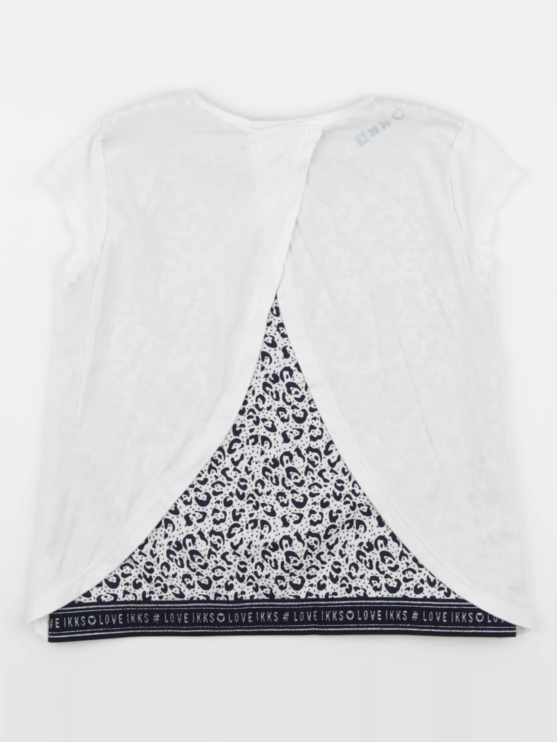 IKKS - tee-shirt imprimé au dos blanc - 10 ans