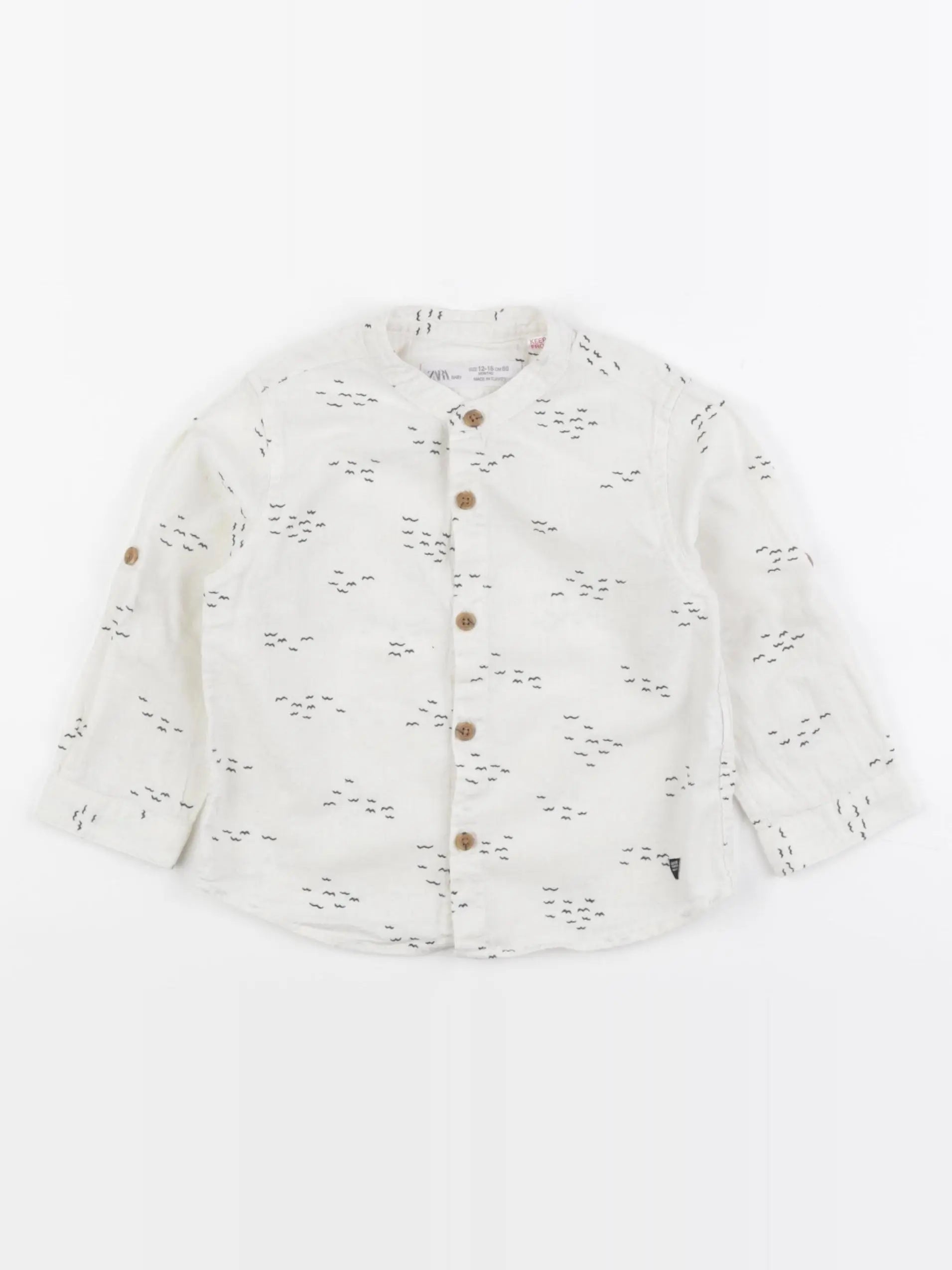 Zara - chemise blanc - 12/18 mois