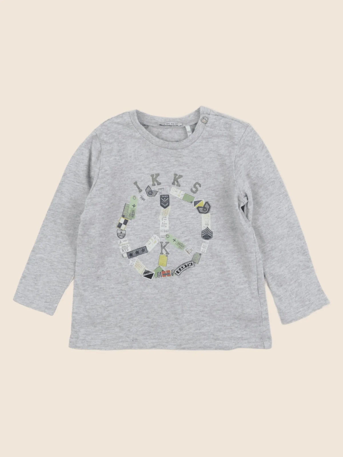 IKKS - tee-shirt gris - 18 mois