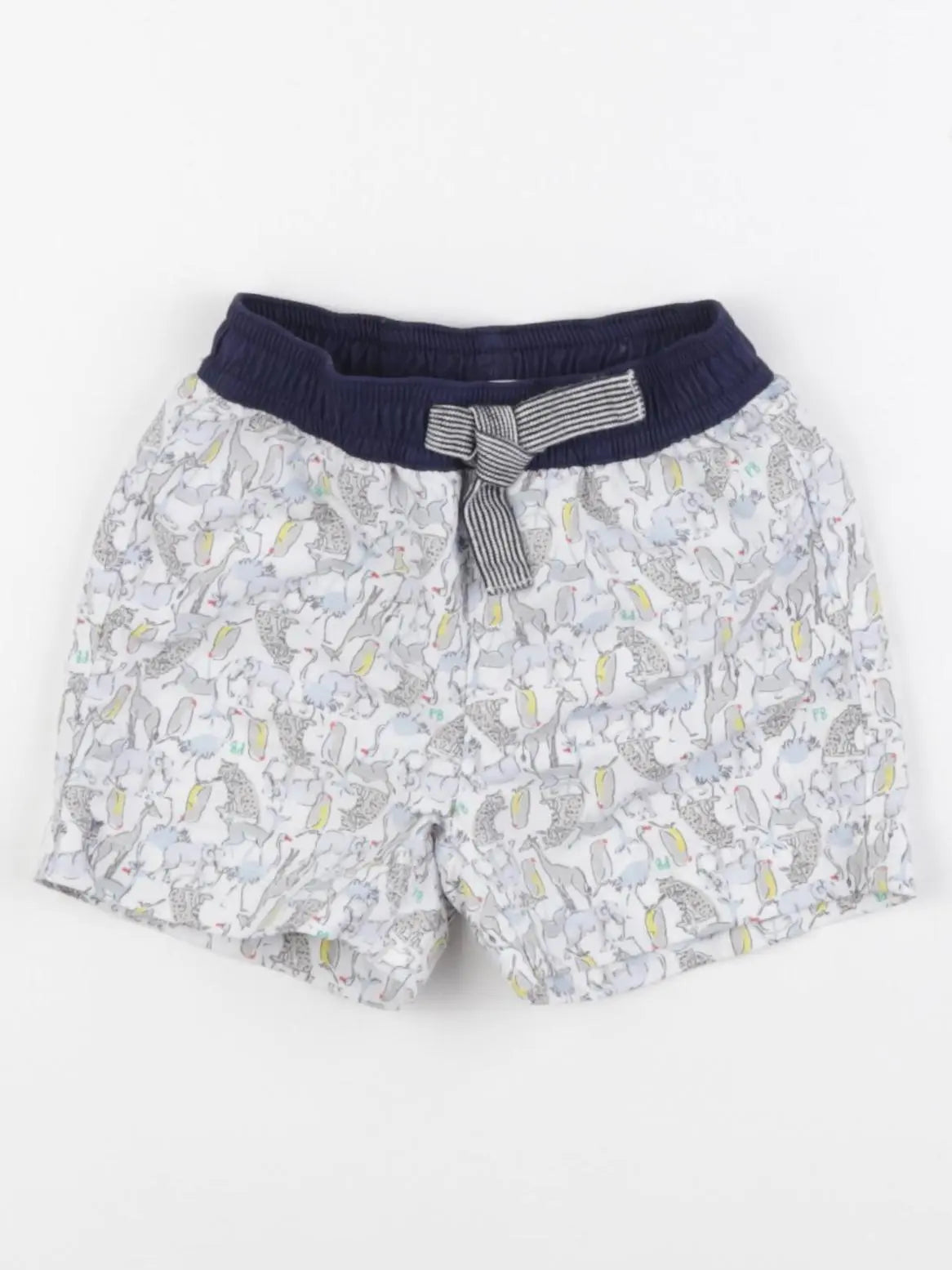 Petit Bateau - maillot de bain blanc, bleu - 6 mois
