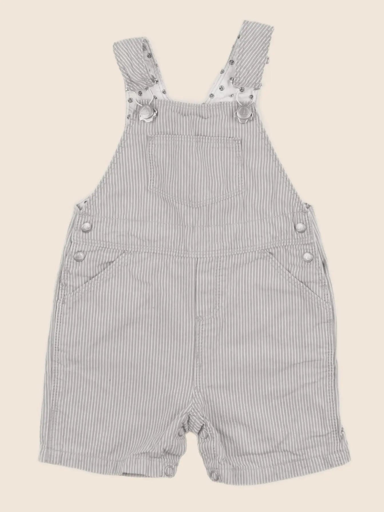 Petit Bateau - salopette beige - 6 mois