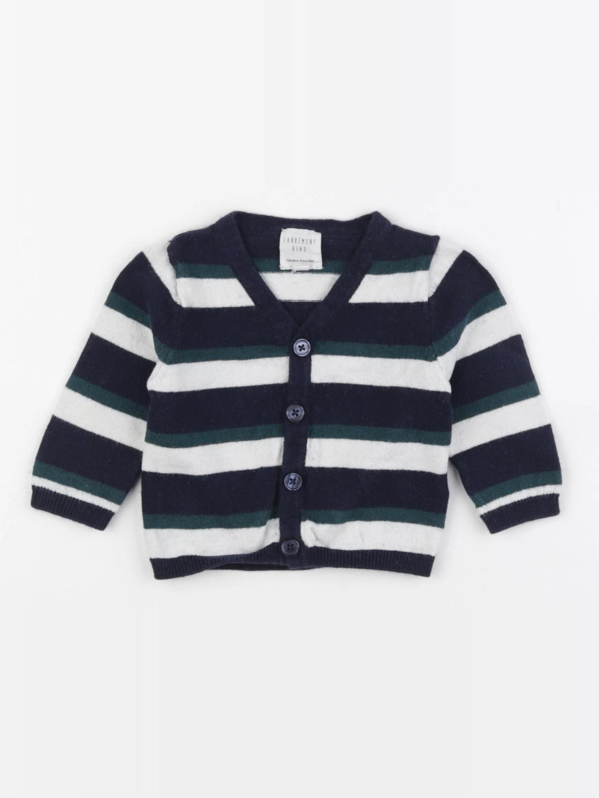 Carrément Beau - gilet multicolore - 3 mois