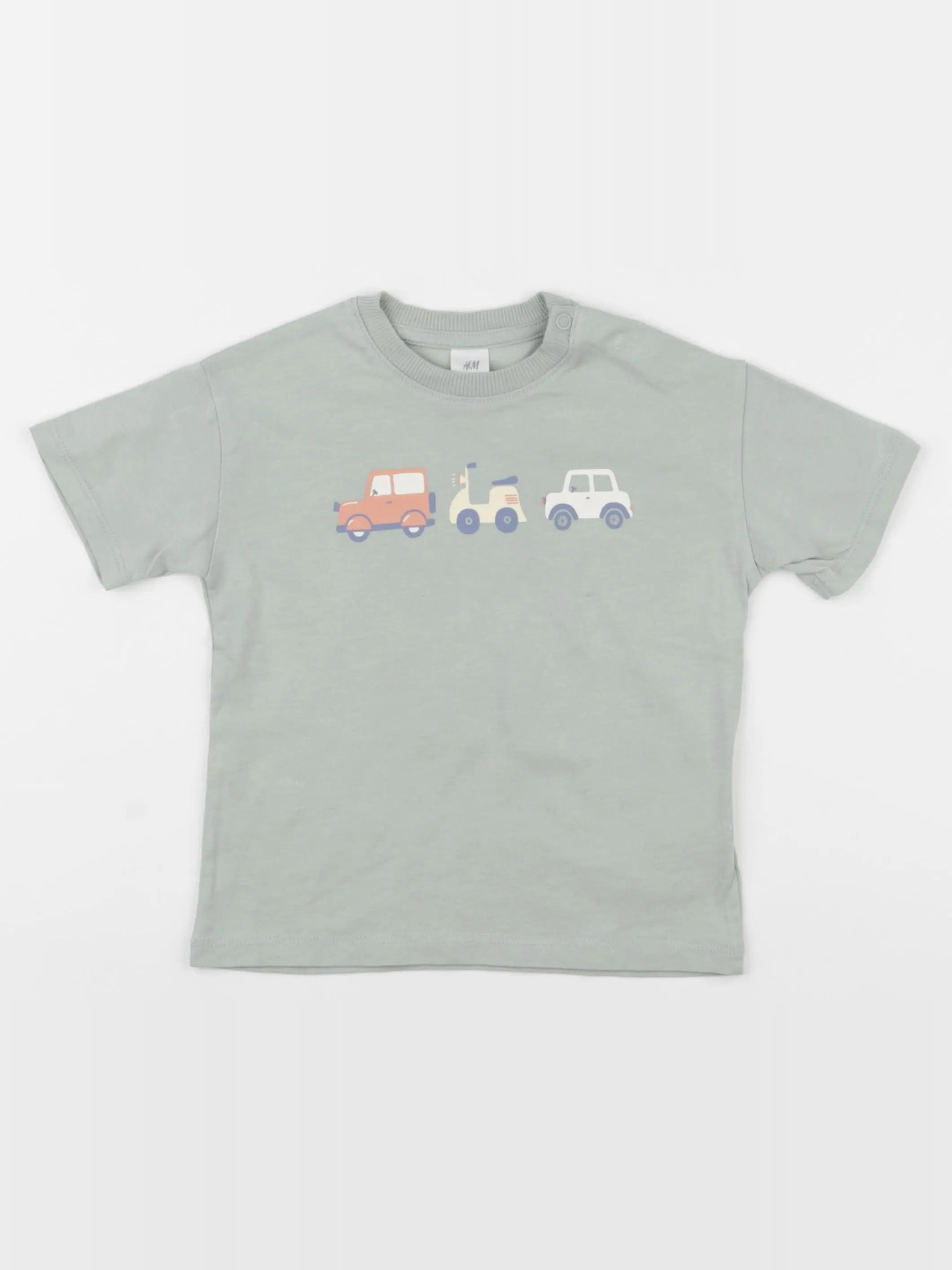 H&M - tee-shirt vert - 12/18 mois