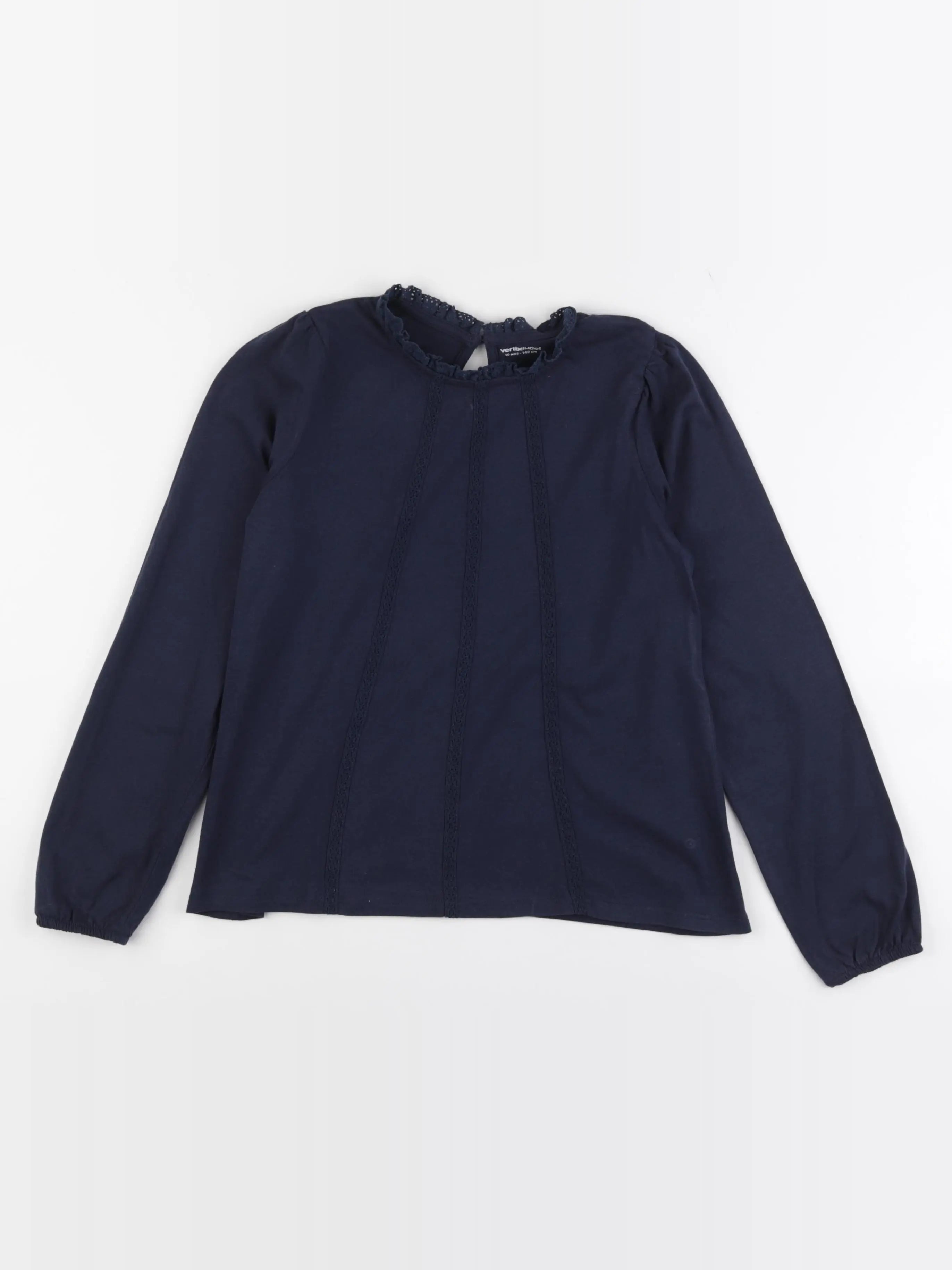 Vertbaudet - tee-shirt bleu - 10 ans