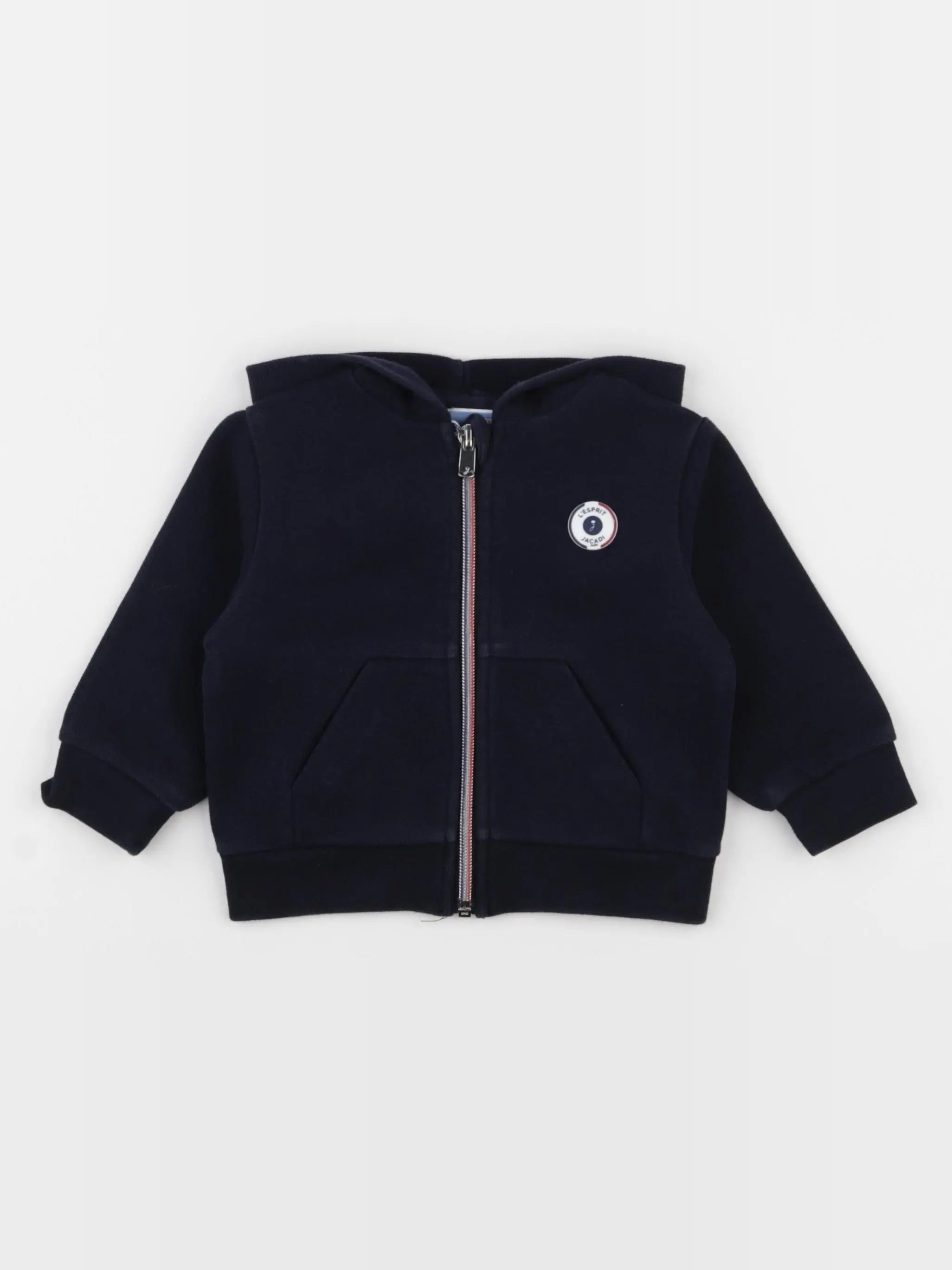 Jacadi - sweat bleu - 12 mois