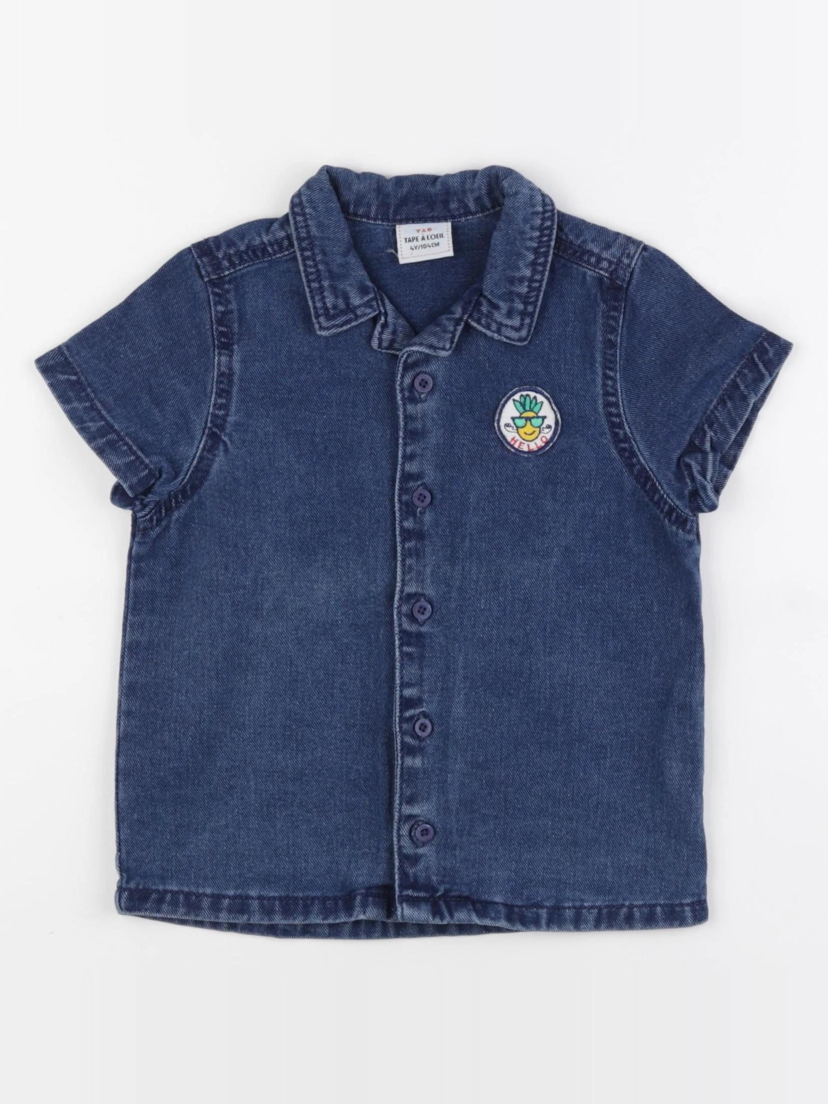 Tape à l'oeil - chemise bleu - 4 ans