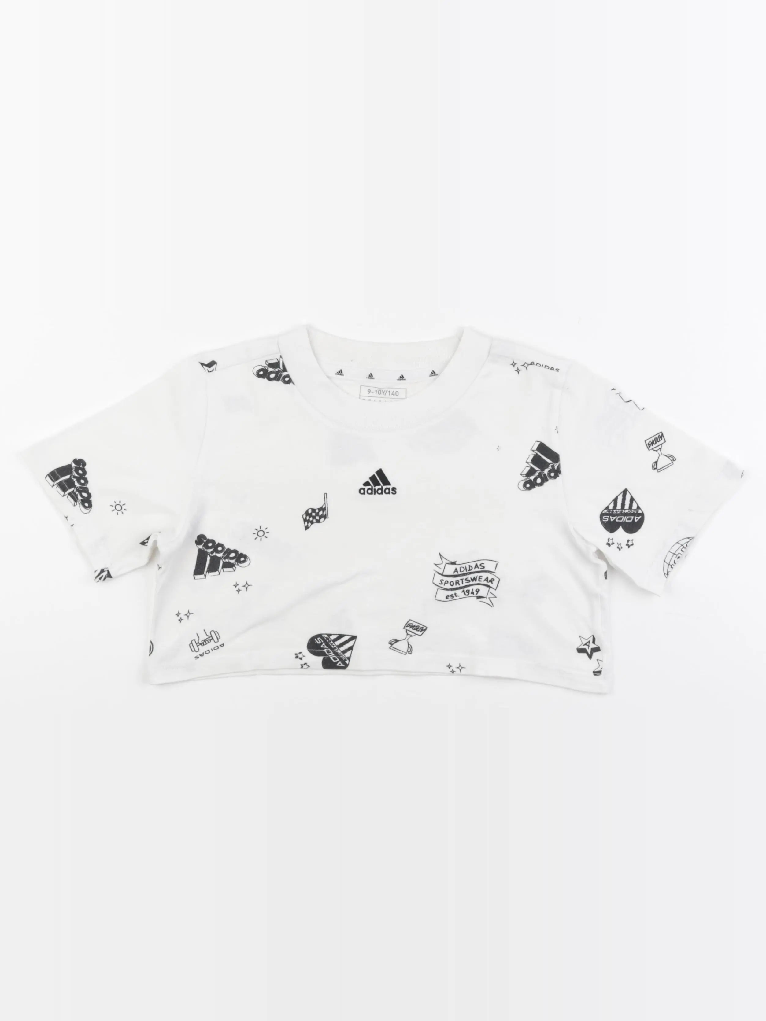 Adidas - tee-shirt blanc - 9/10 ans