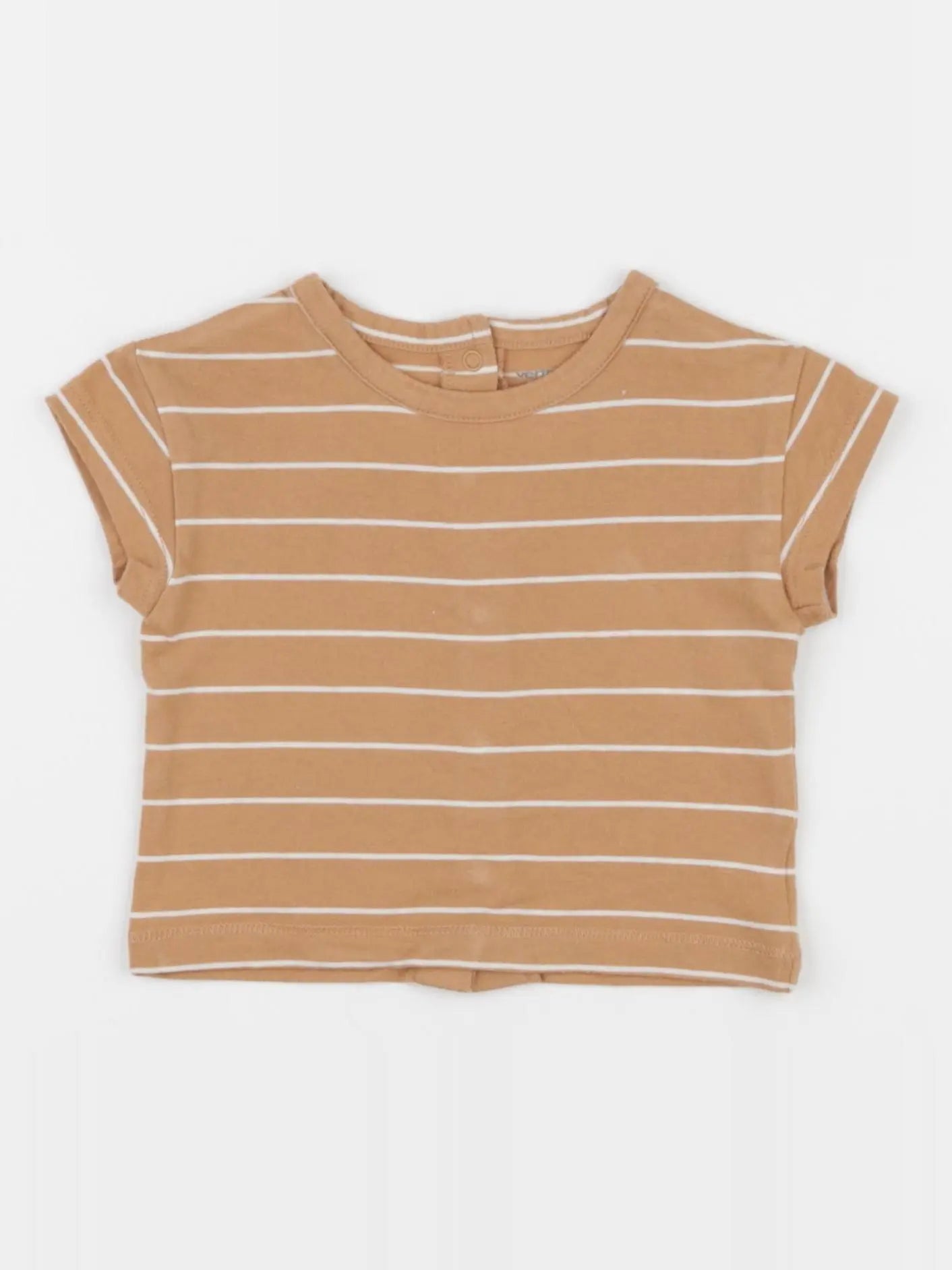 Vertbaudet - tee-shirt marron - 3 mois