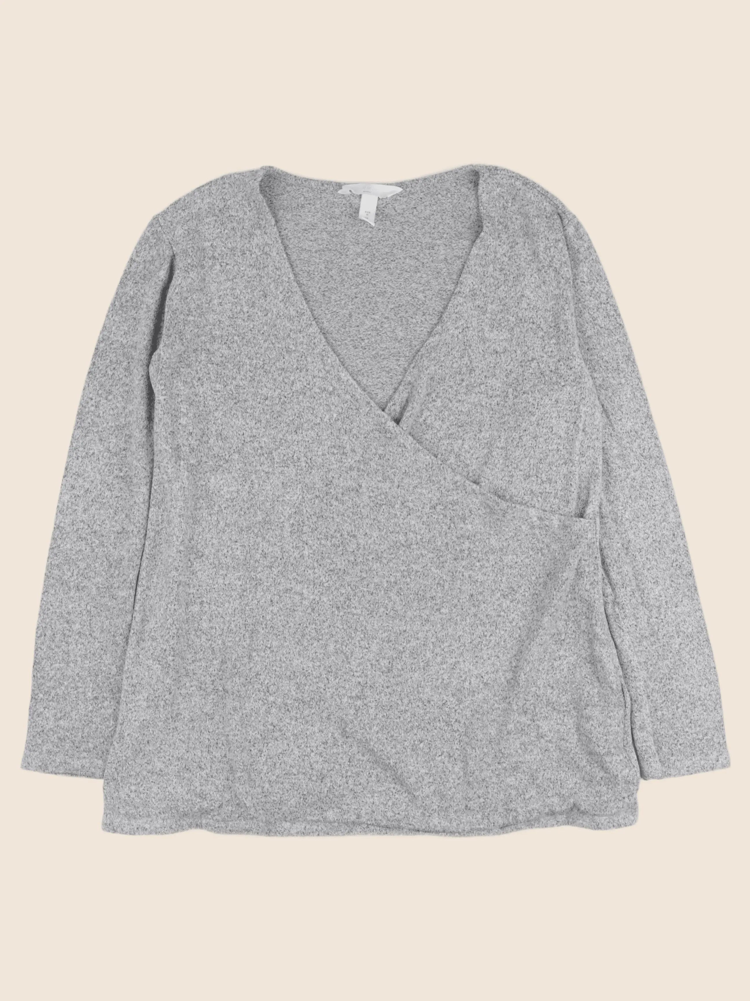 H&M - tee-shirt grossesse gris - 40 à 42