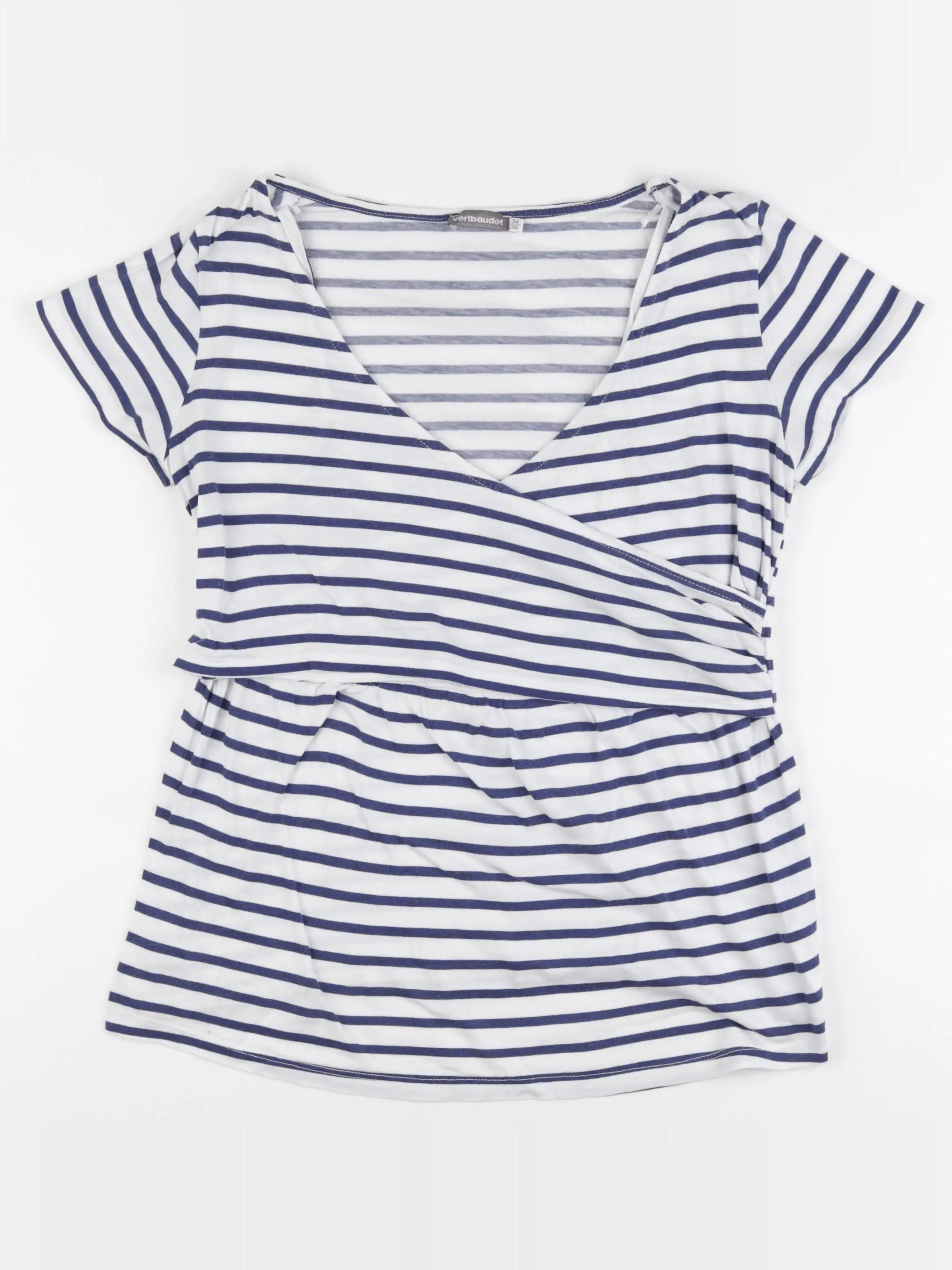 H&M - tee-shirt grossesse bleu - 34 à 36