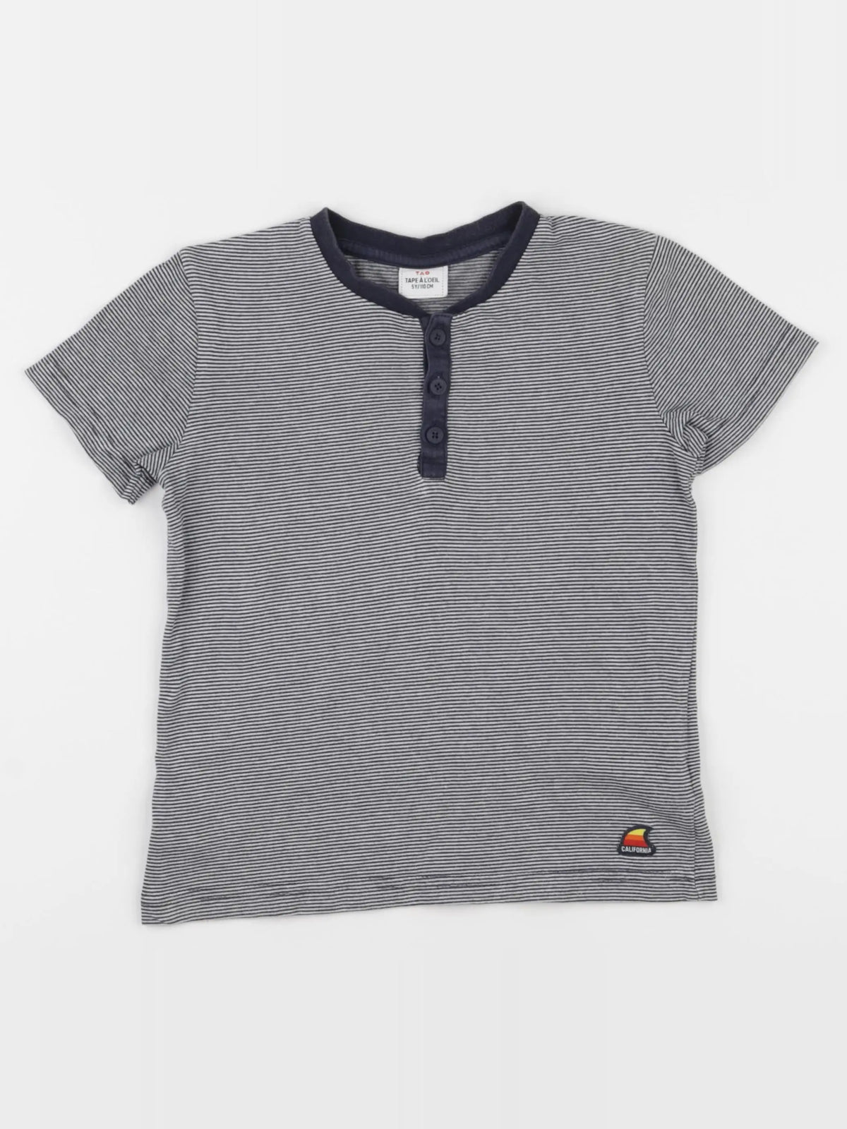 Tape à l'oeil - tee-shirt blanc, bleu - 5 ans