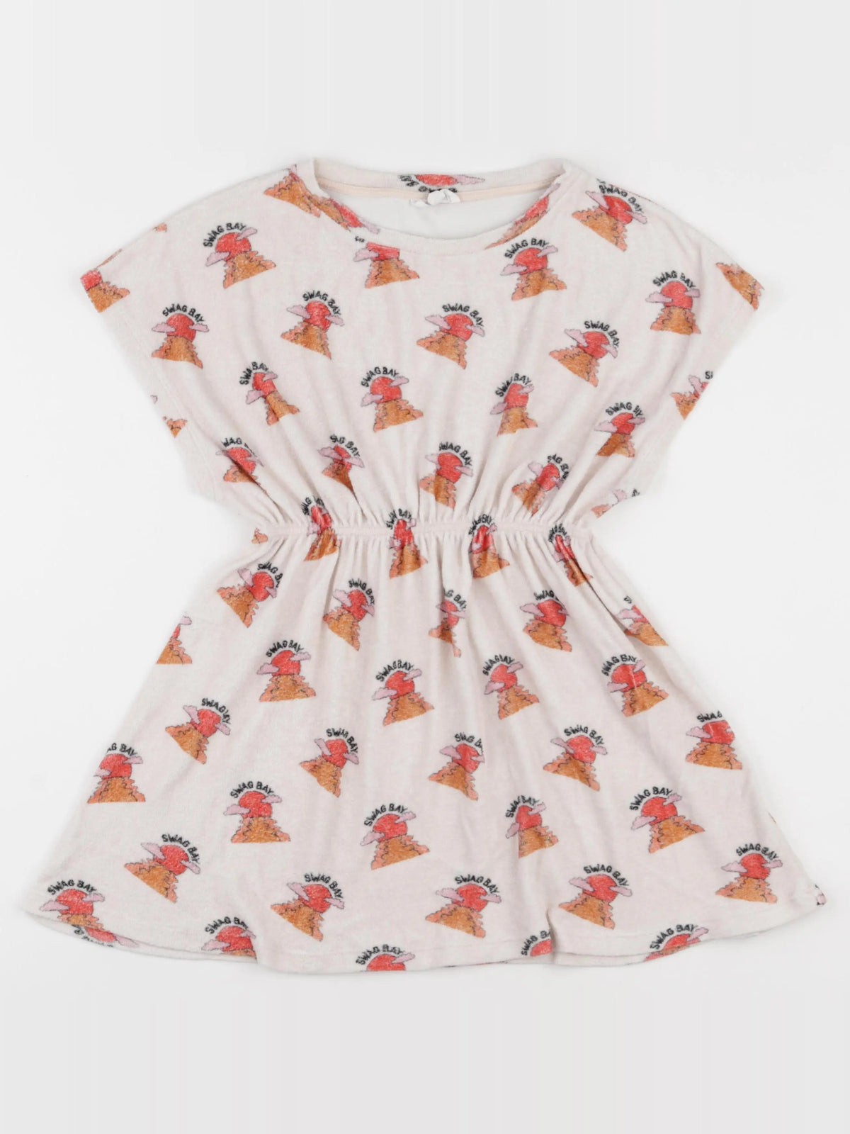 Hundred Pieces - robe beige, rouge - 8 ans
