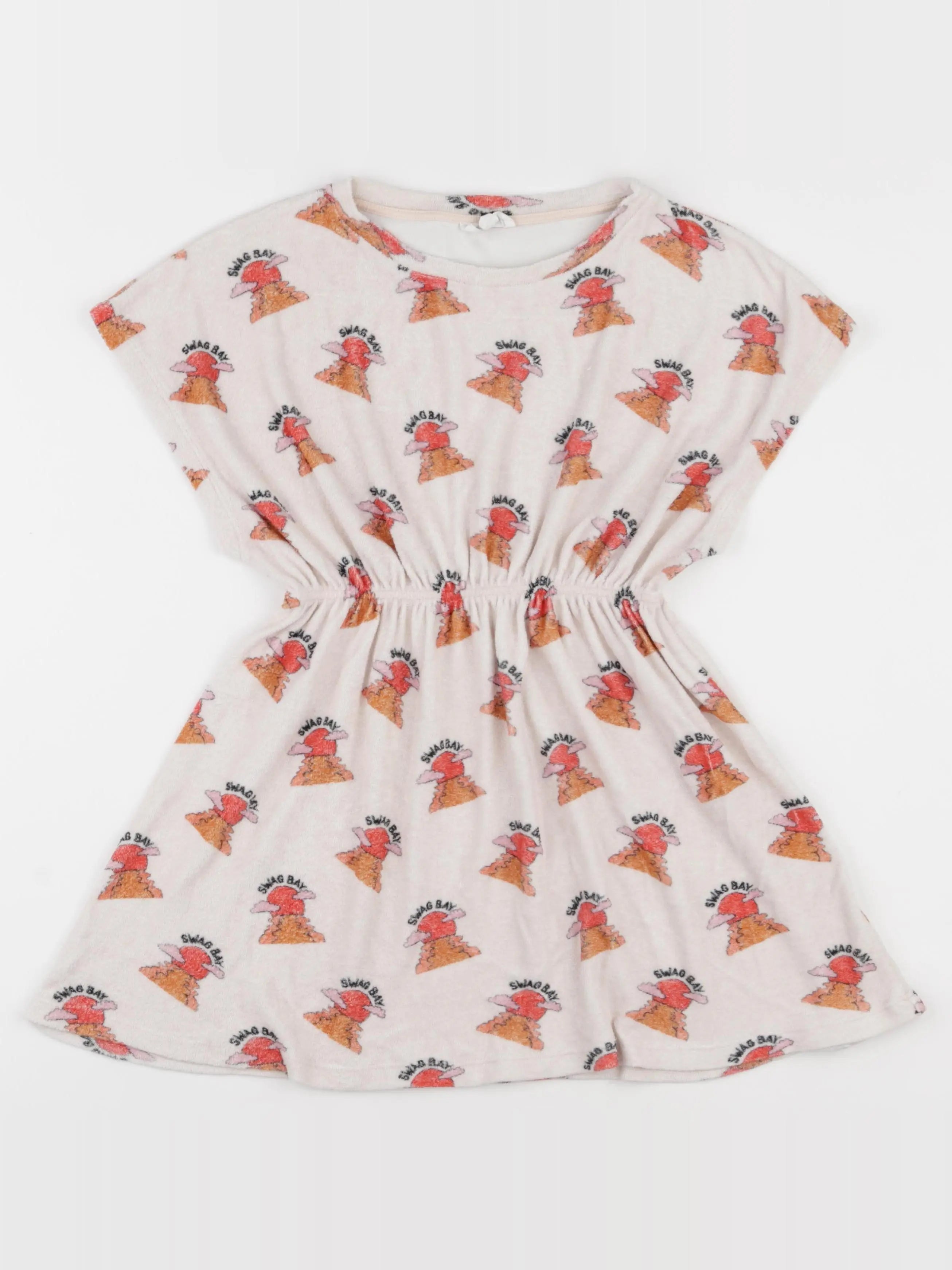 Hundred Pieces - robe beige, rouge - 8 ans
