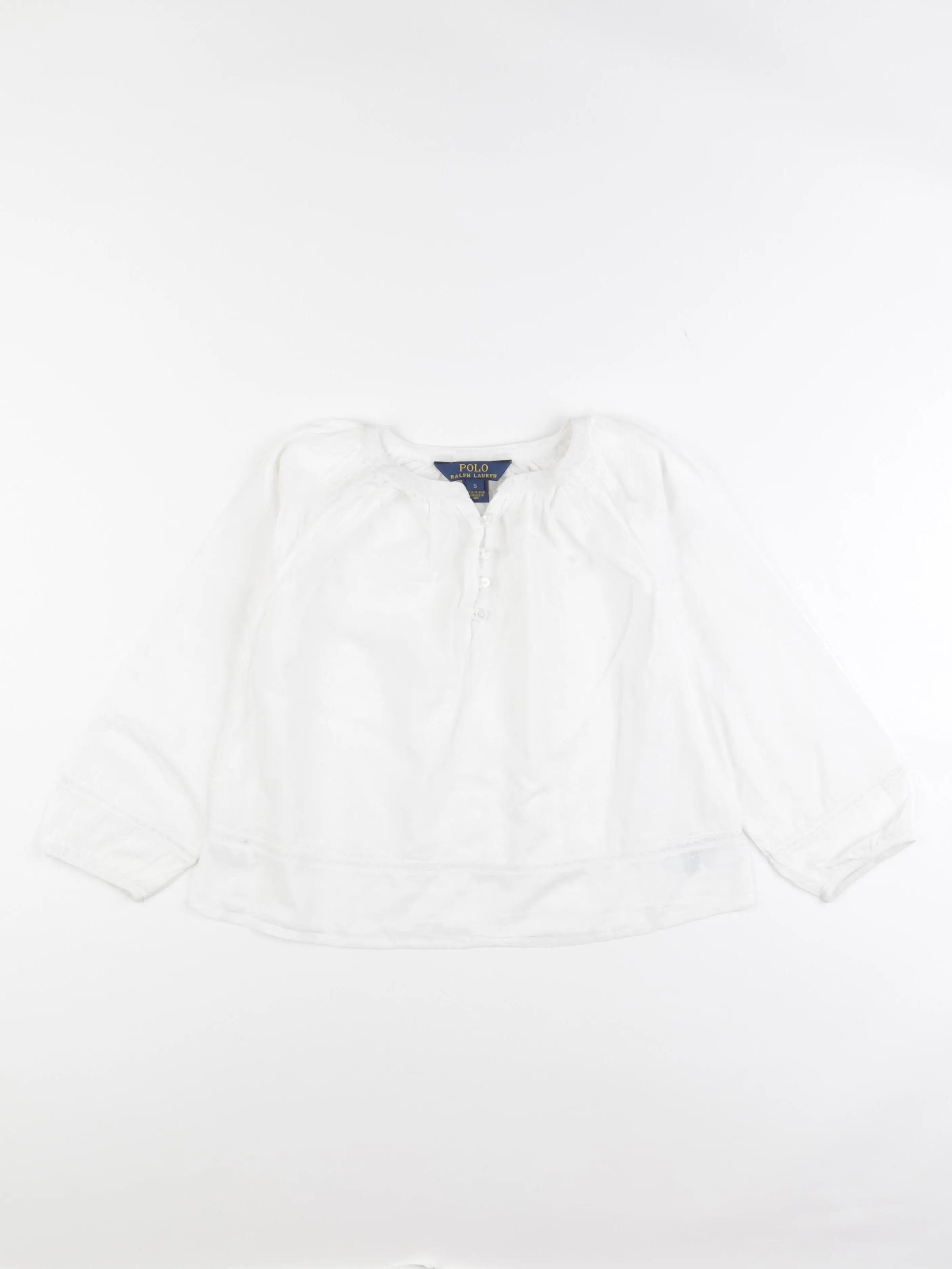 Ralph Lauren - blouse blanc - 5 ans