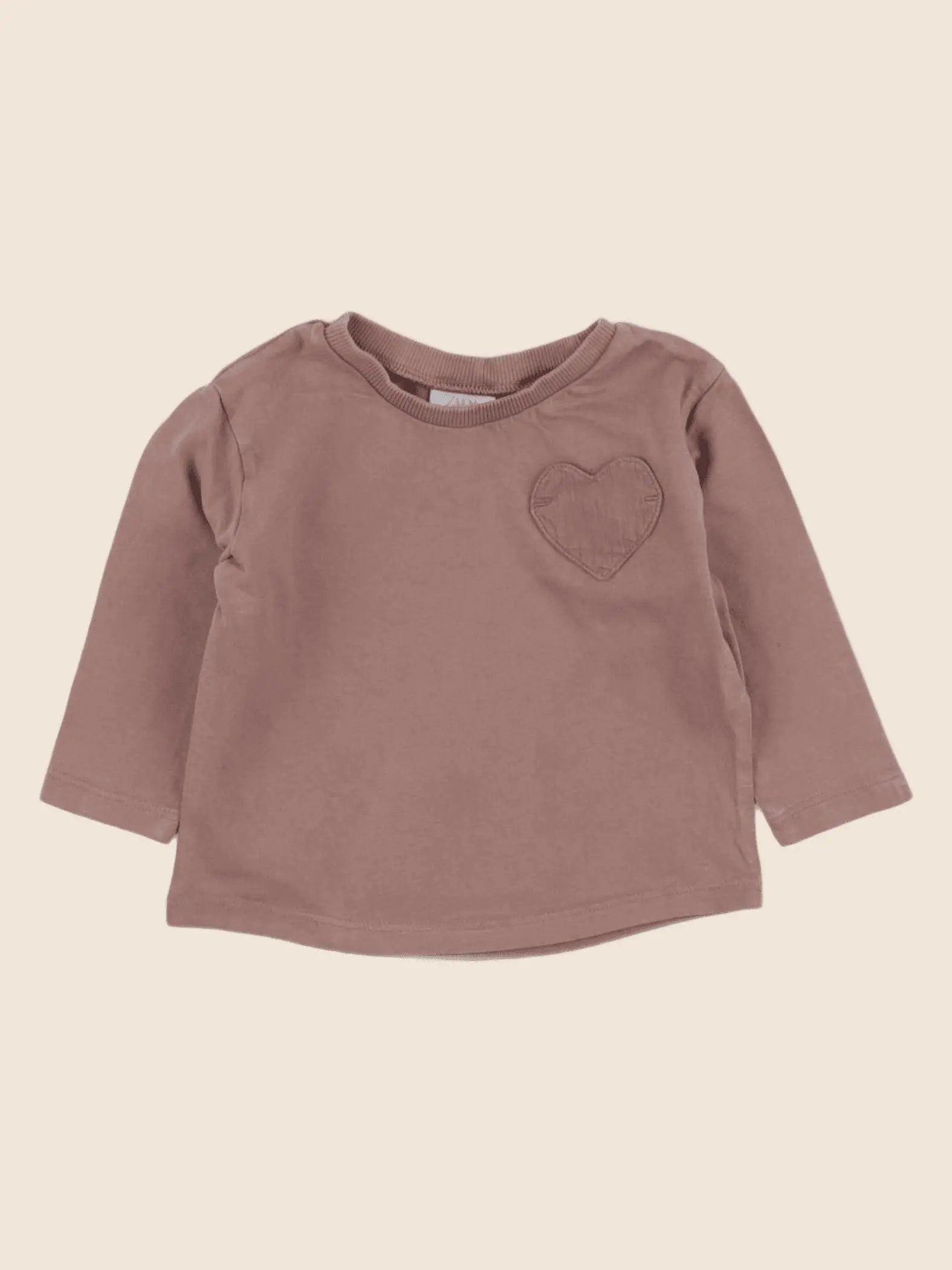 Zara - tee-shirt marron - 3/6 mois