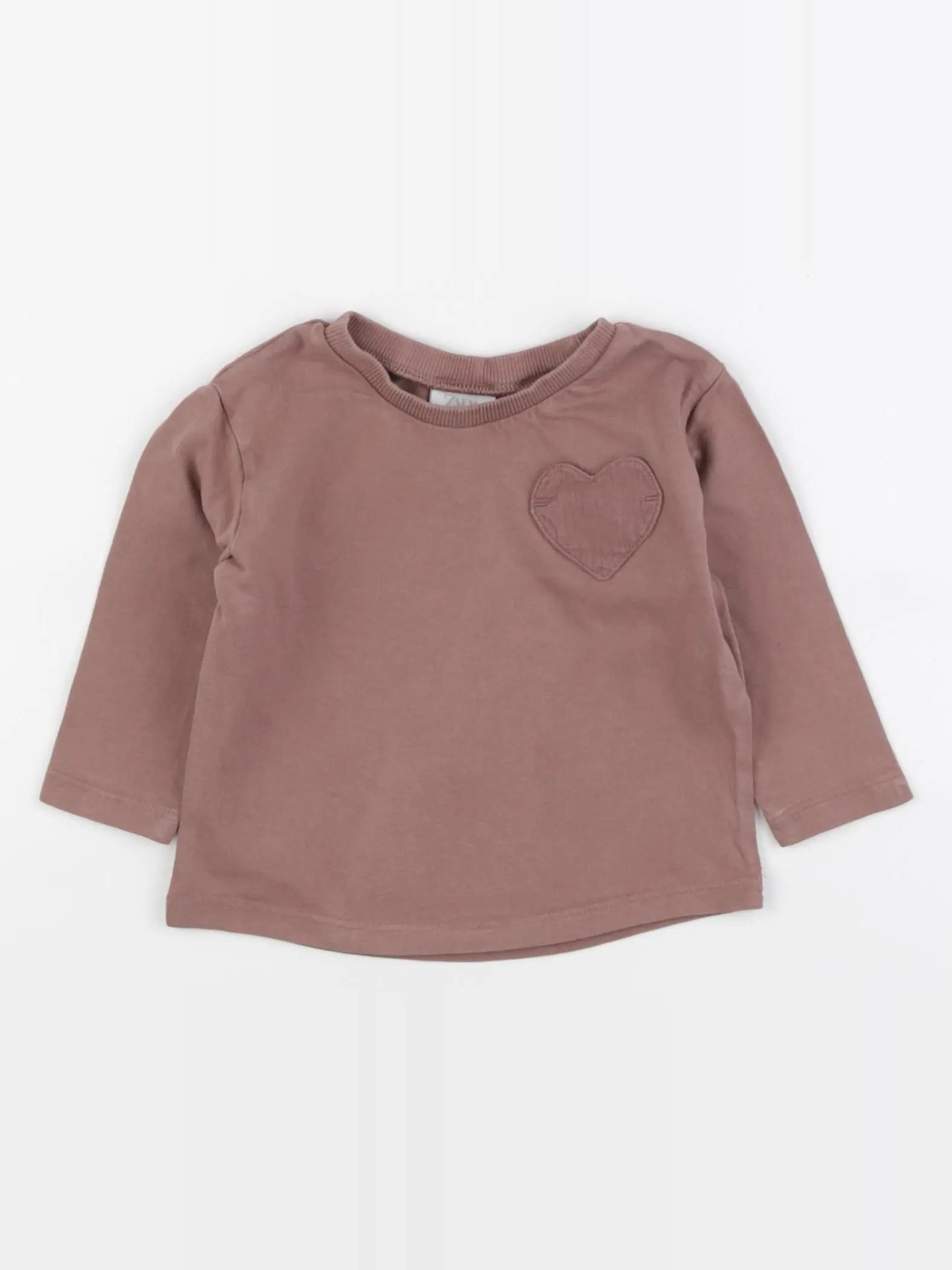 Zara - tee-shirt marron - 3/6 mois