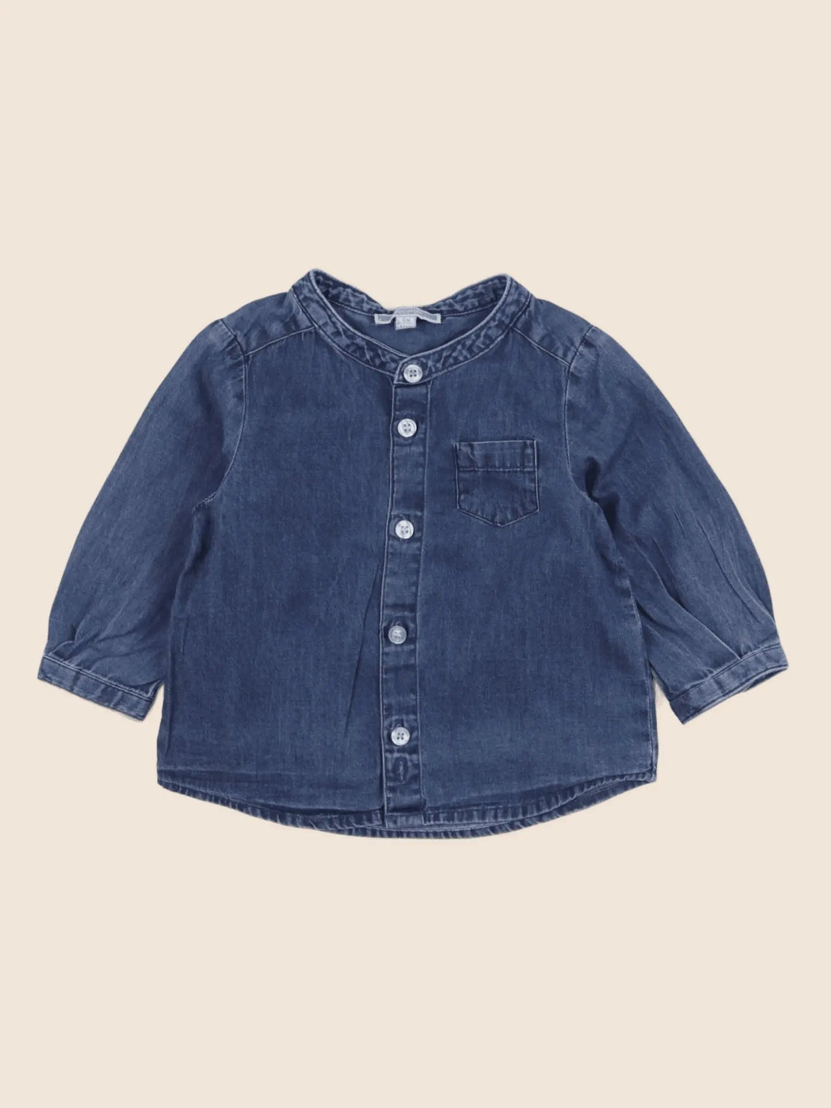 Jacadi - chemise bleu - 6 mois
