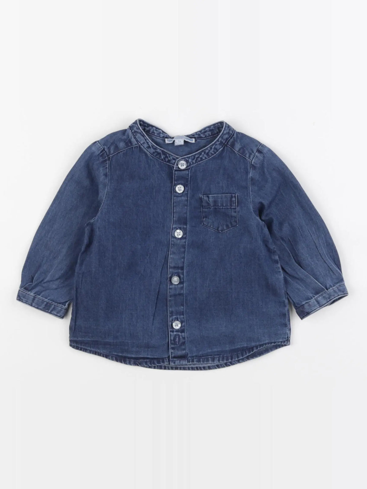 Jacadi - chemise bleu - 6 mois