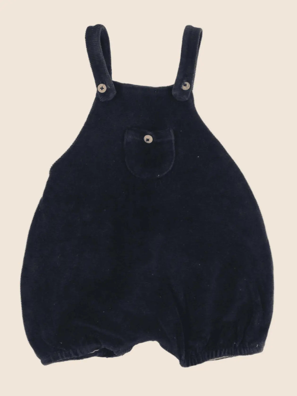 Zara - salopette doublé bleu - 6/9 mois