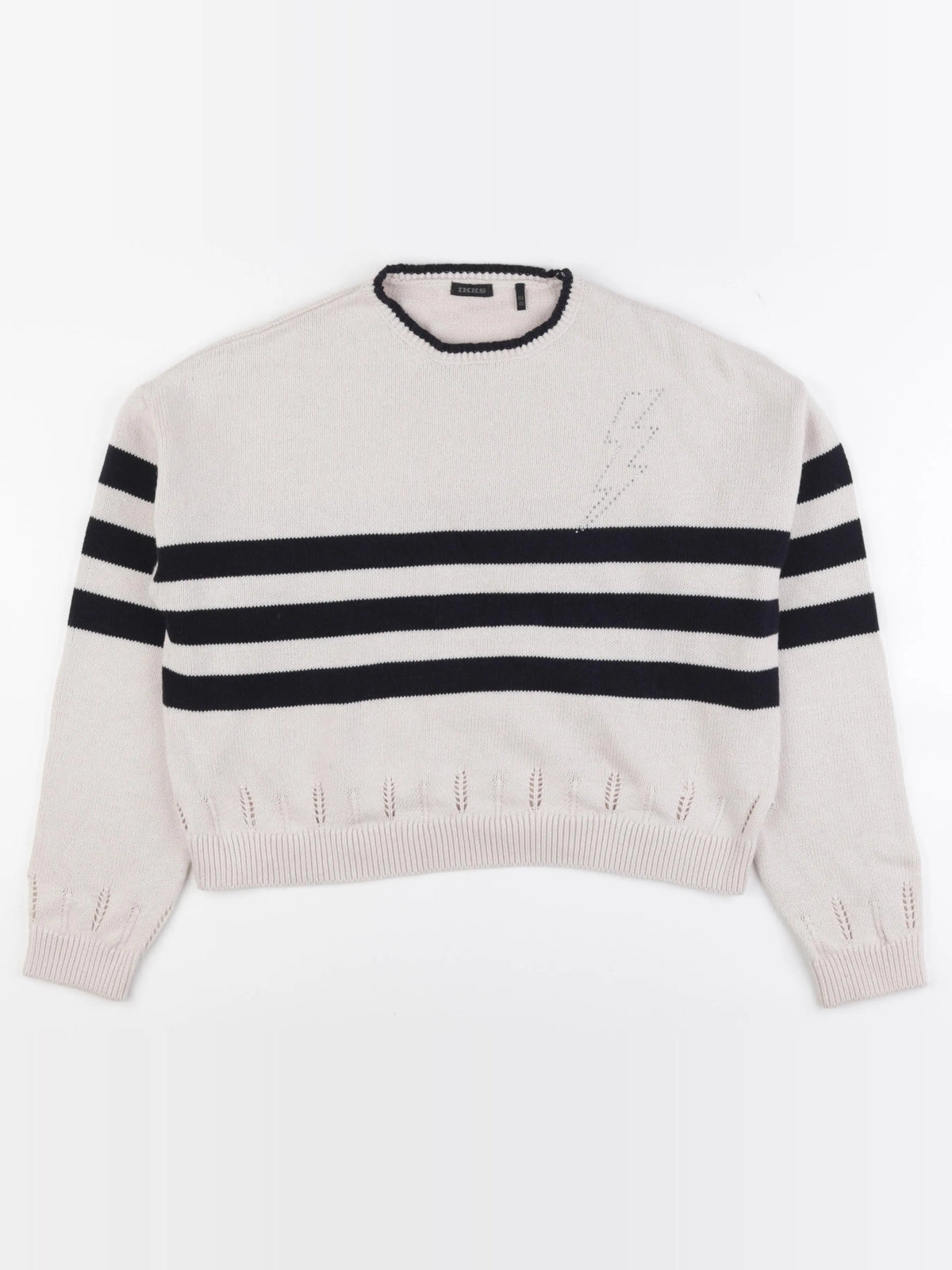 IKKS - pull beige, noir - 14 ans