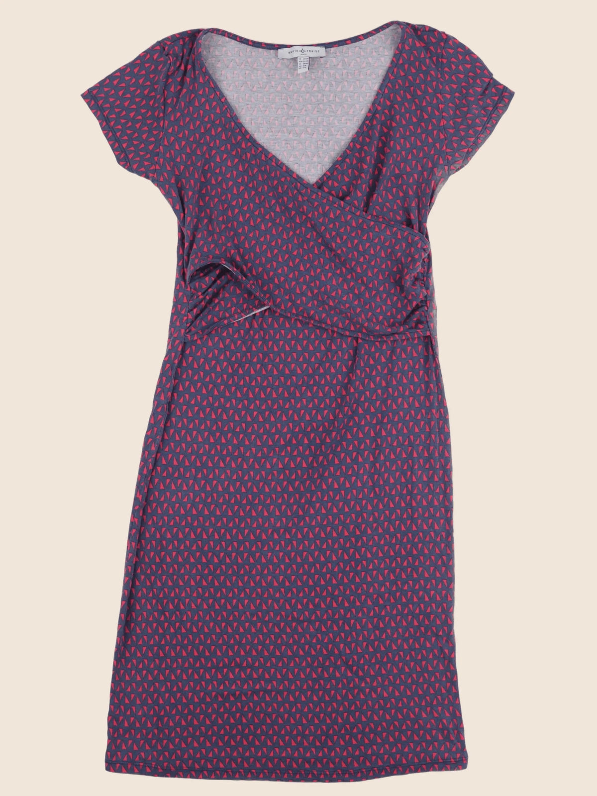 Envie de fraise - robe grossesse bleu, rouge - 34 à 36