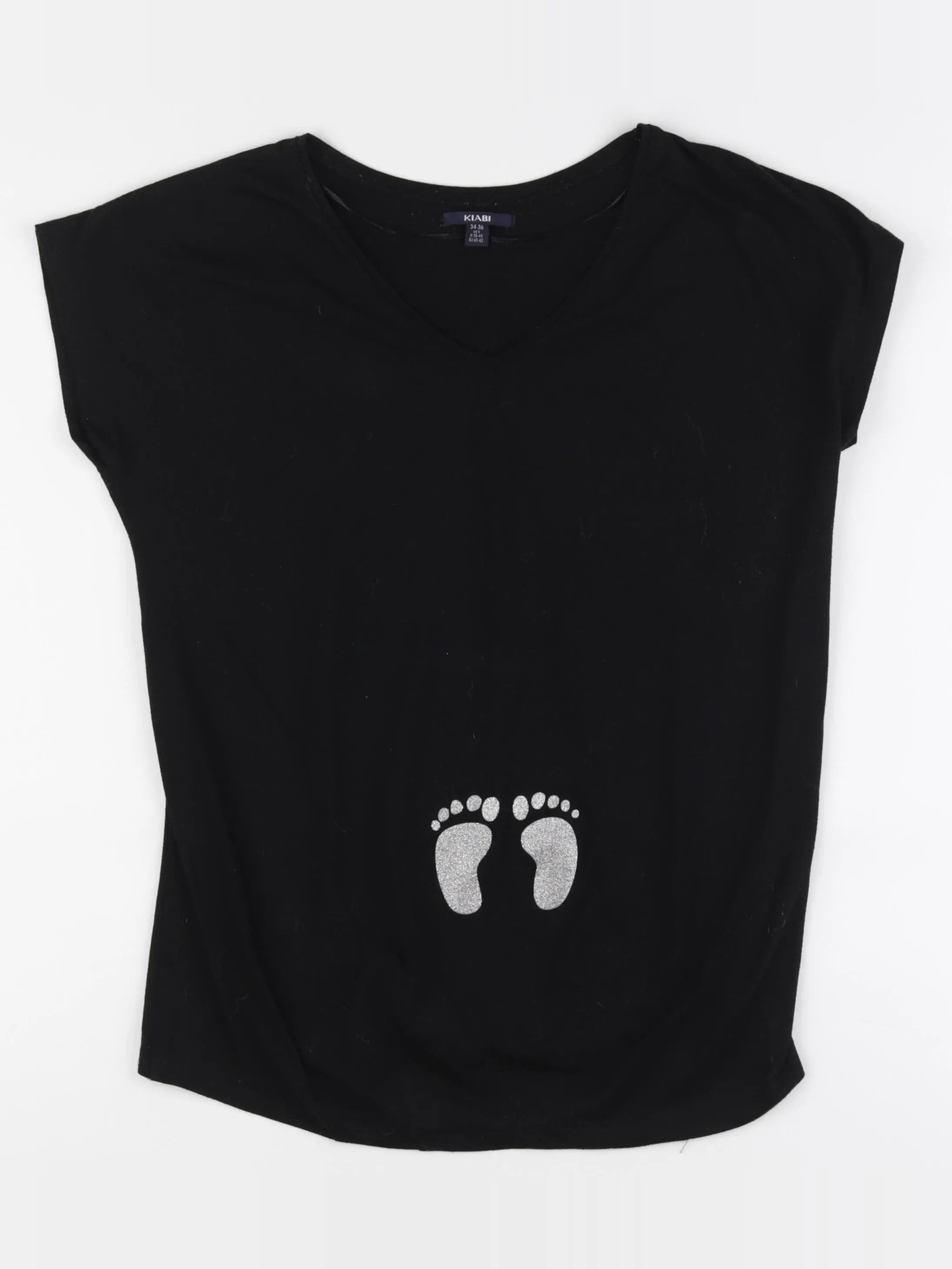 Kiabi - tee-shirt grossesse noir - 34 à 36